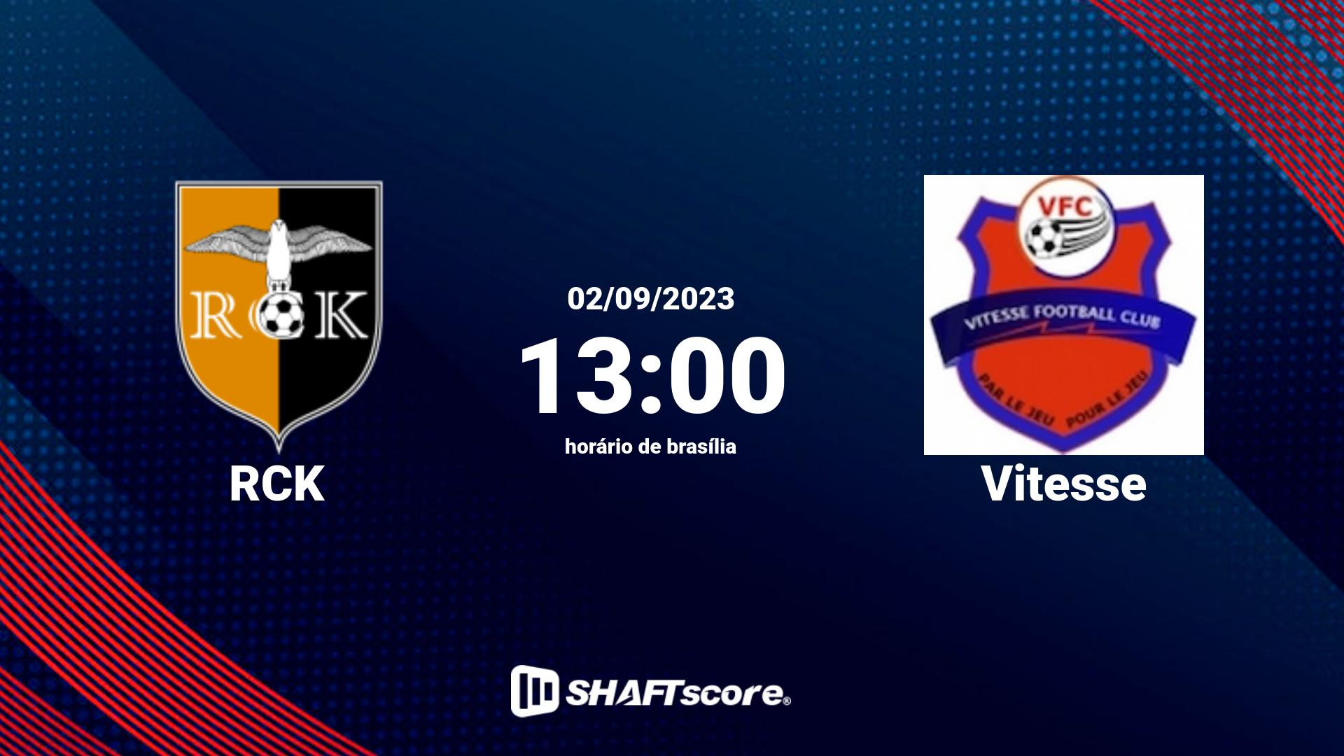 Estatísticas do jogo RCK vs Vitesse 02.09 13:00