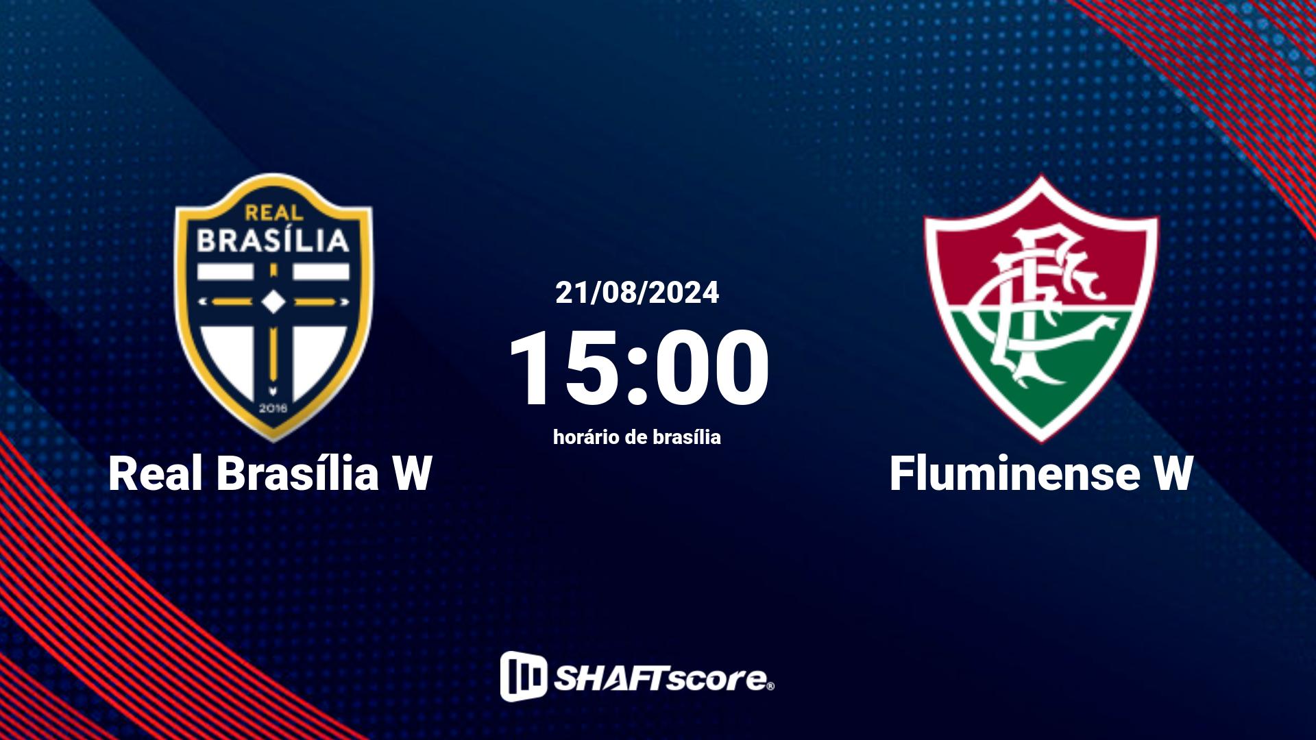 Estatísticas do jogo Real Brasília W vs Fluminense W 27.06 15:00