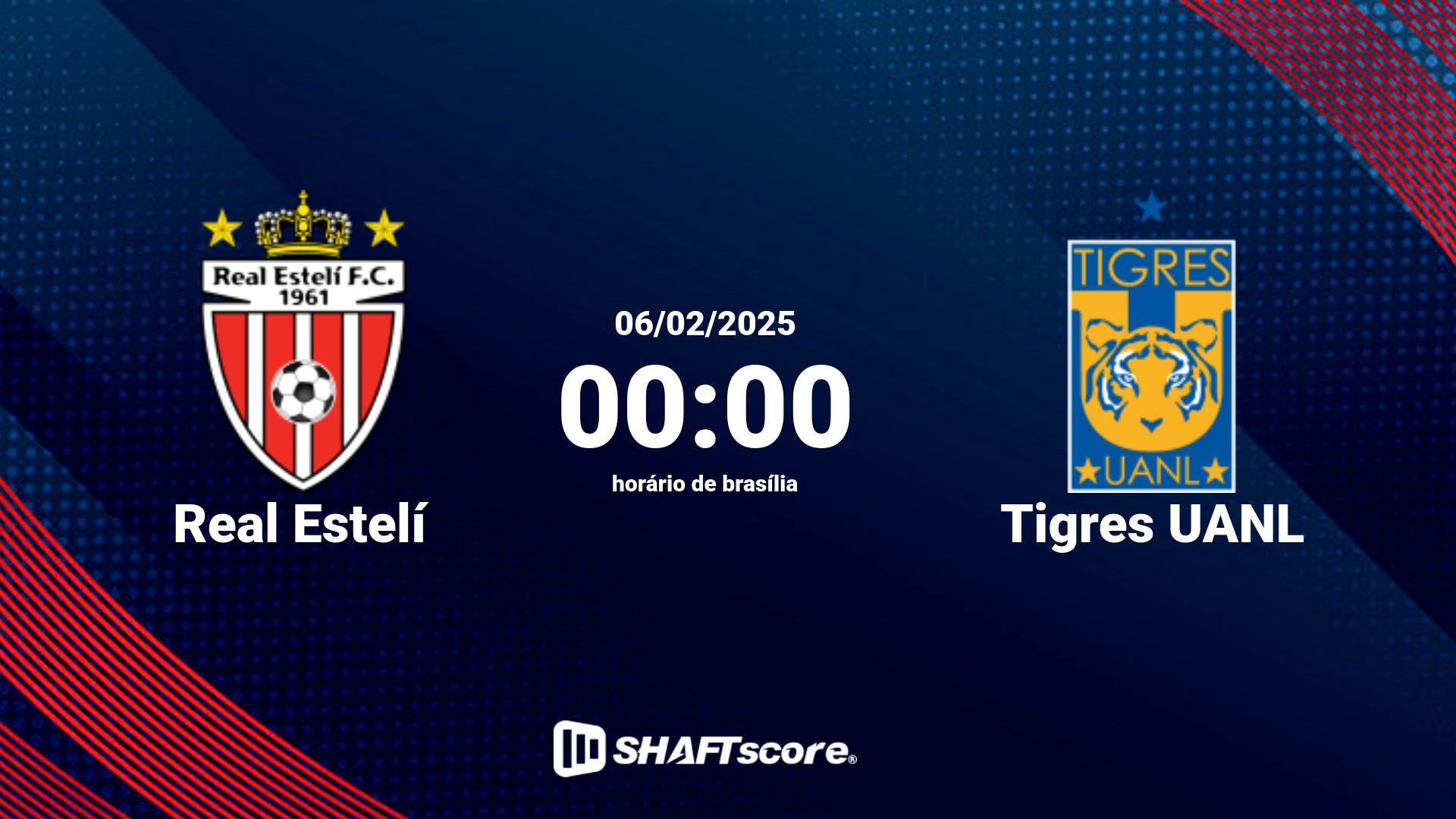 Estatísticas do jogo Real Estelí vs Tigres UANL 06.02 00:00