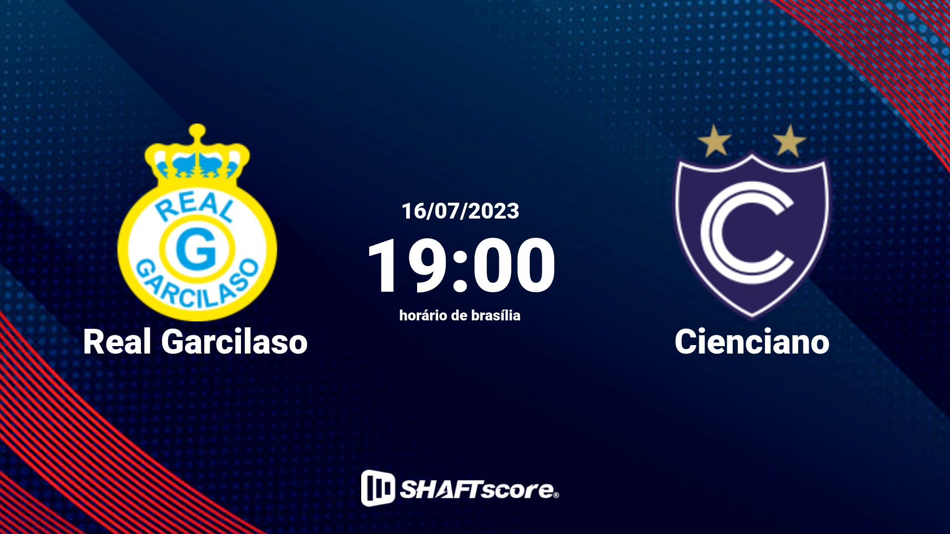 Estatísticas do jogo Real Garcilaso vs Cienciano 16.07 19:00