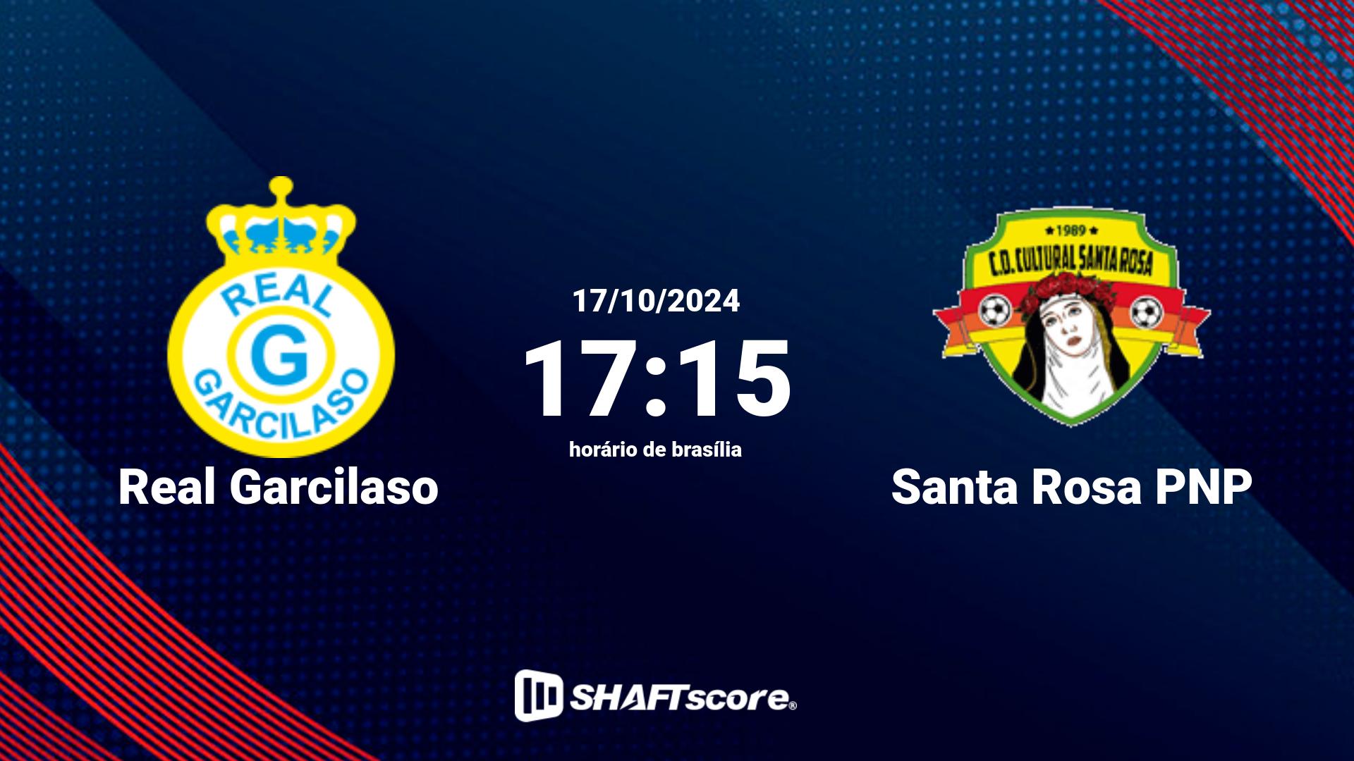 Estatísticas do jogo Real Garcilaso vs Santa Rosa PNP 17.10 17:15