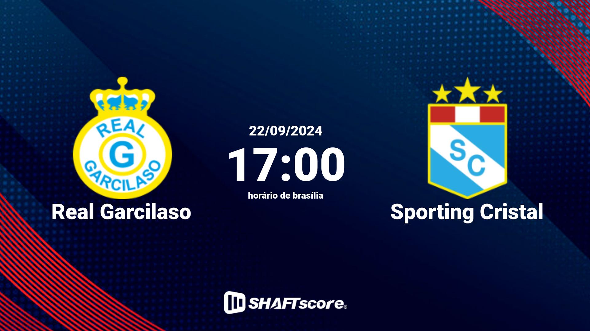 Estatísticas do jogo Real Garcilaso vs Sporting Cristal 22.09 17:00