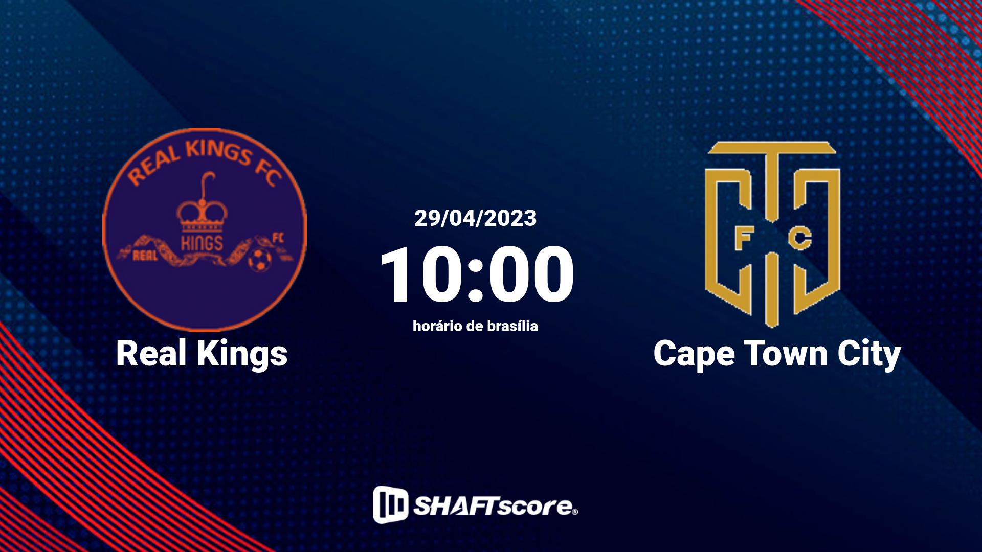 Estatísticas do jogo Real Kings vs Cape Town City 29.04 10:00