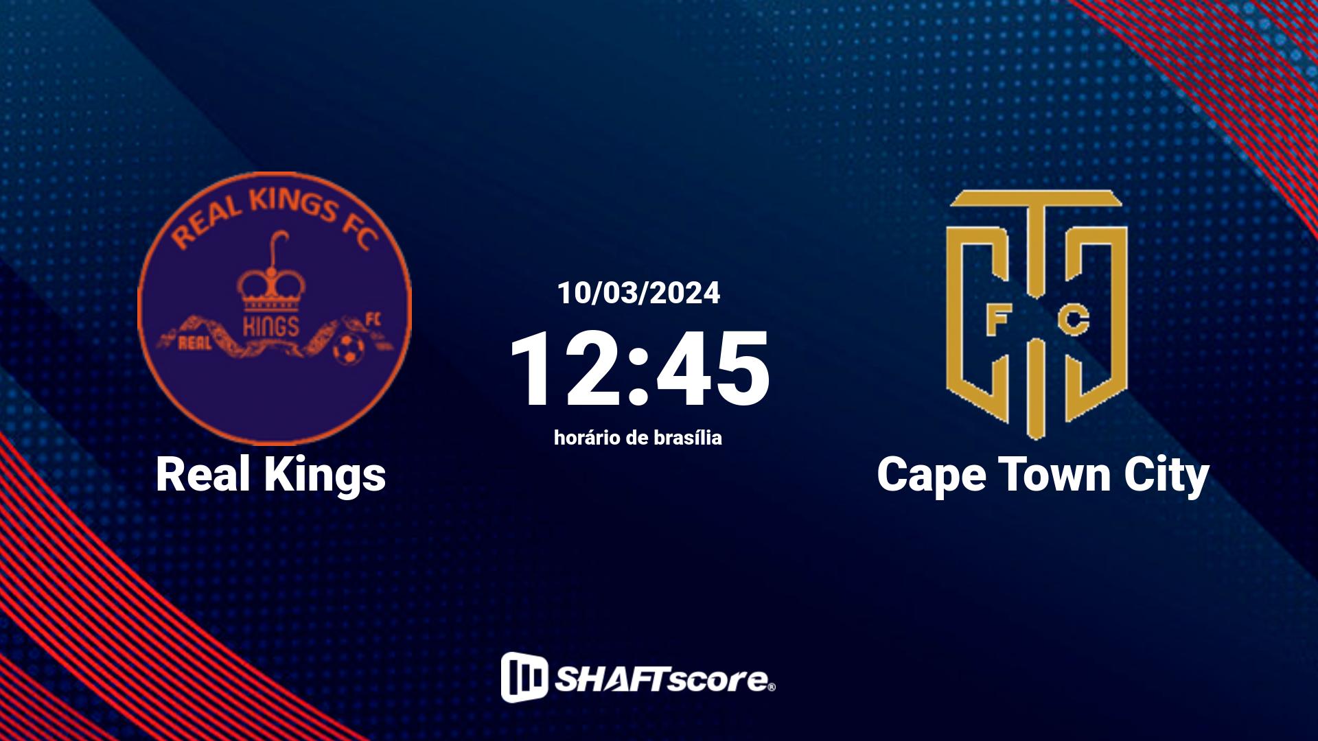 Estatísticas do jogo Real Kings vs Cape Town City 10.03 12:45