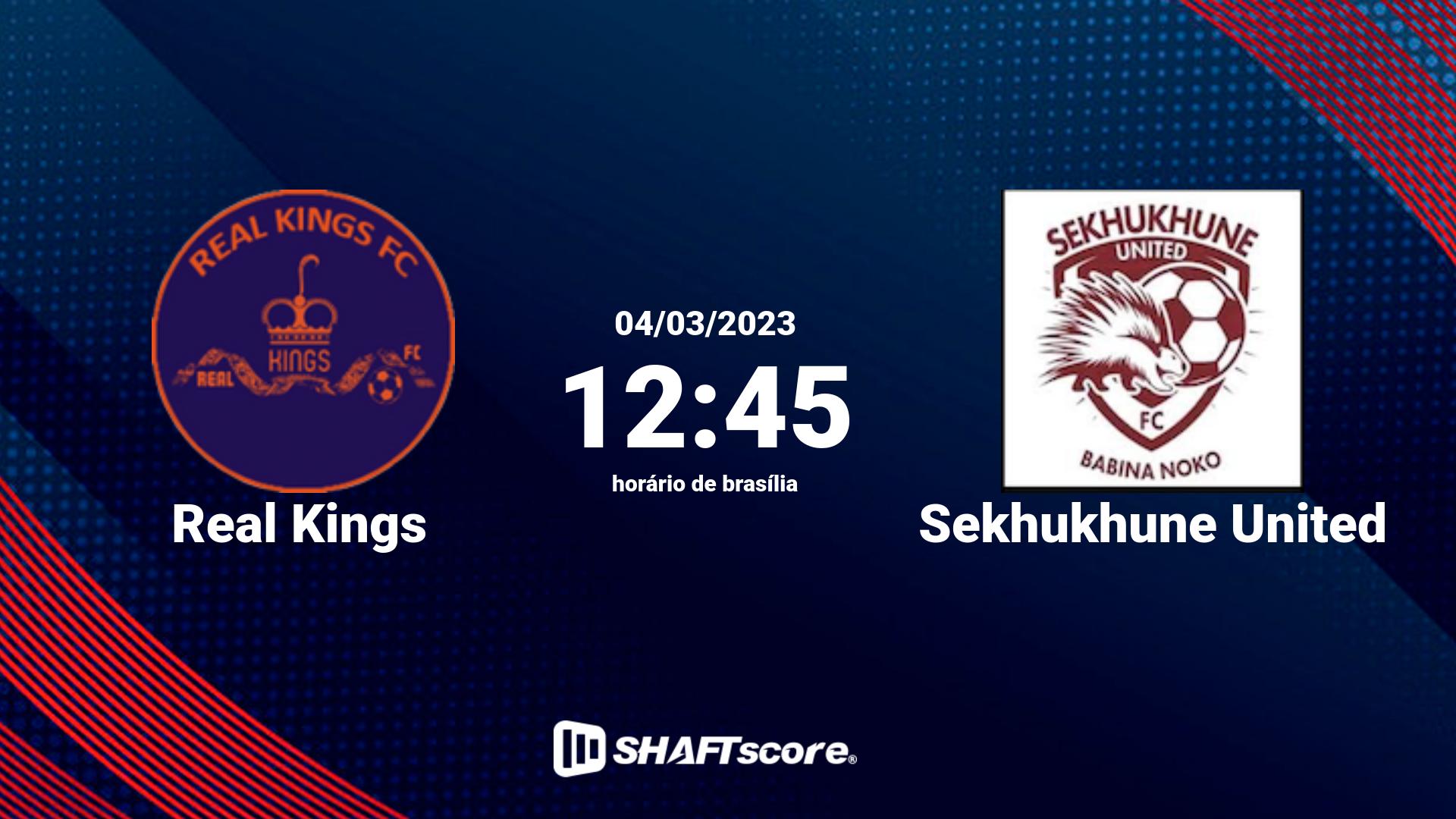 Estatísticas do jogo Real Kings vs Sekhukhune United 04.03 12:45