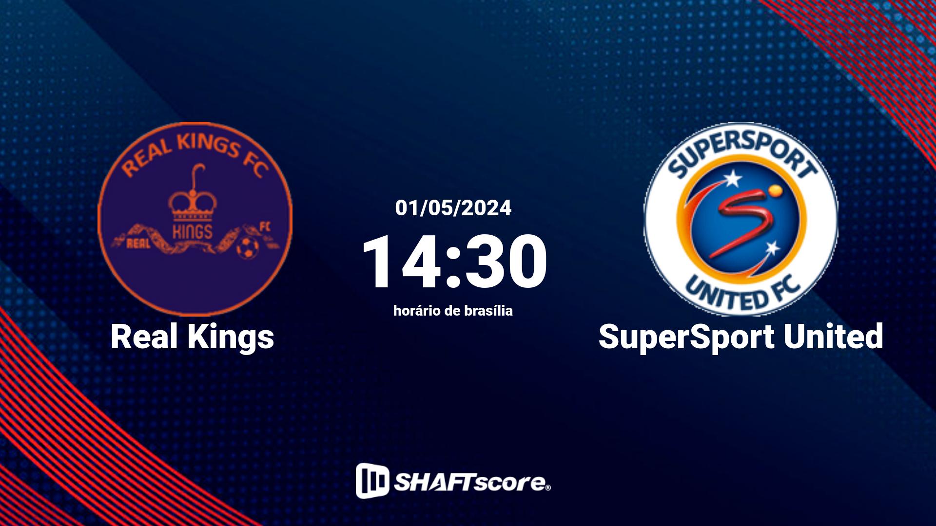 Estatísticas do jogo Real Kings vs SuperSport United 01.05 14:30