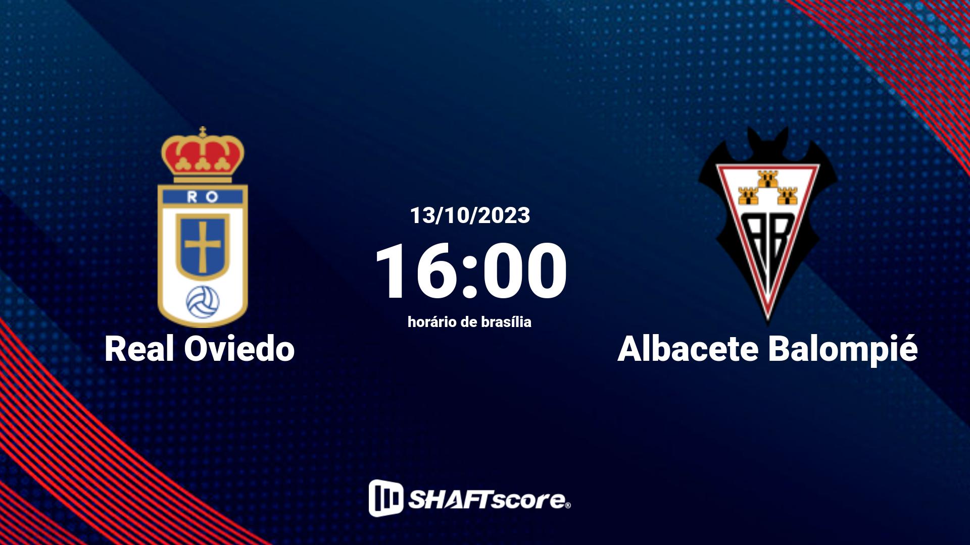 Estatísticas do jogo Real Oviedo vs Albacete Balompié 13.10 16:00