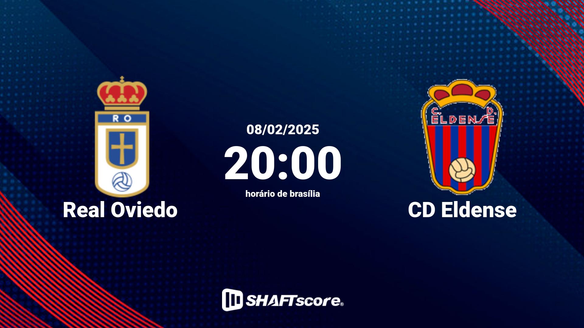 Estatísticas do jogo Real Oviedo vs CD Eldense 08.02 20:00