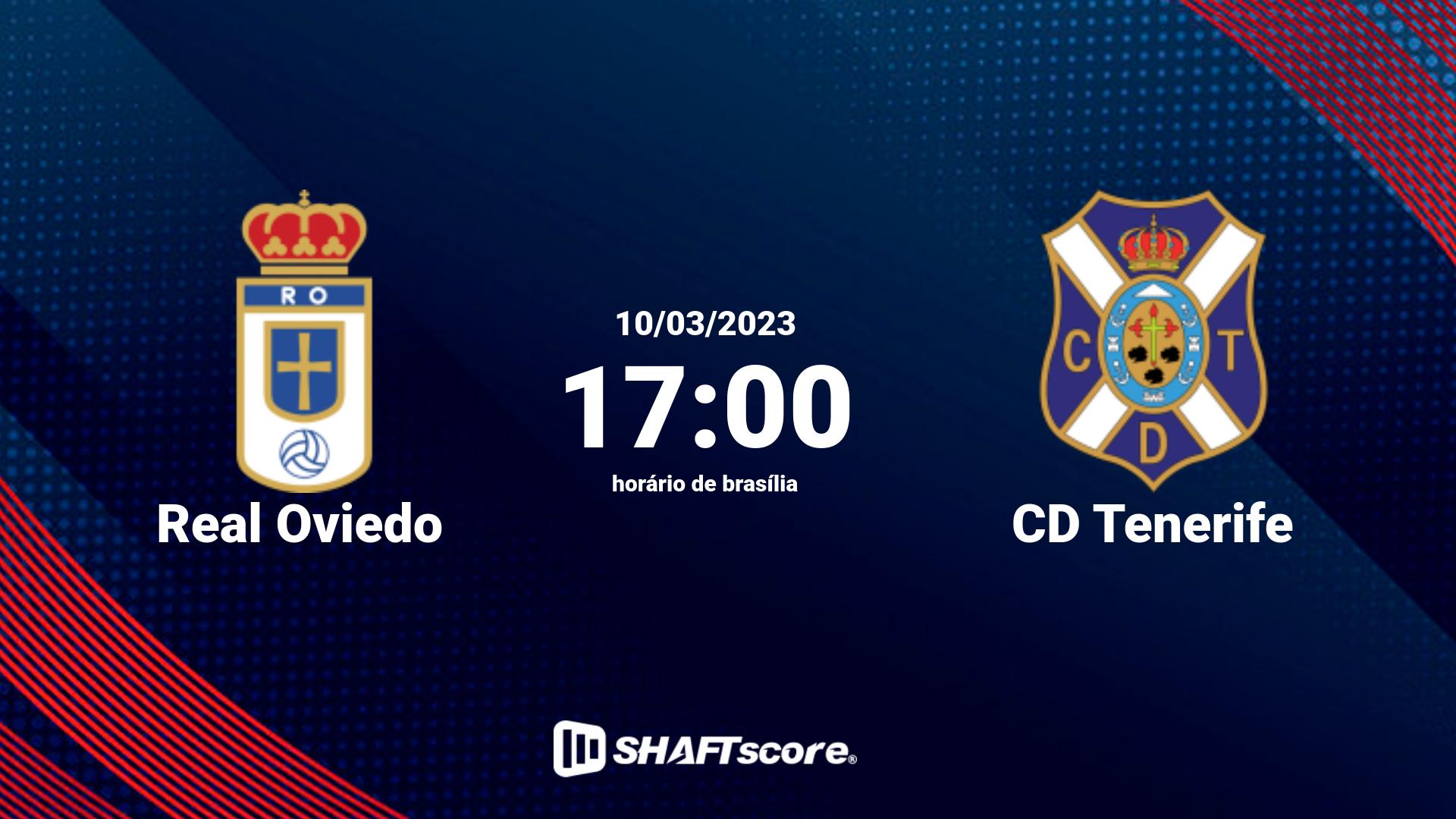 Estatísticas do jogo Real Oviedo vs CD Tenerife 10.03 17:00