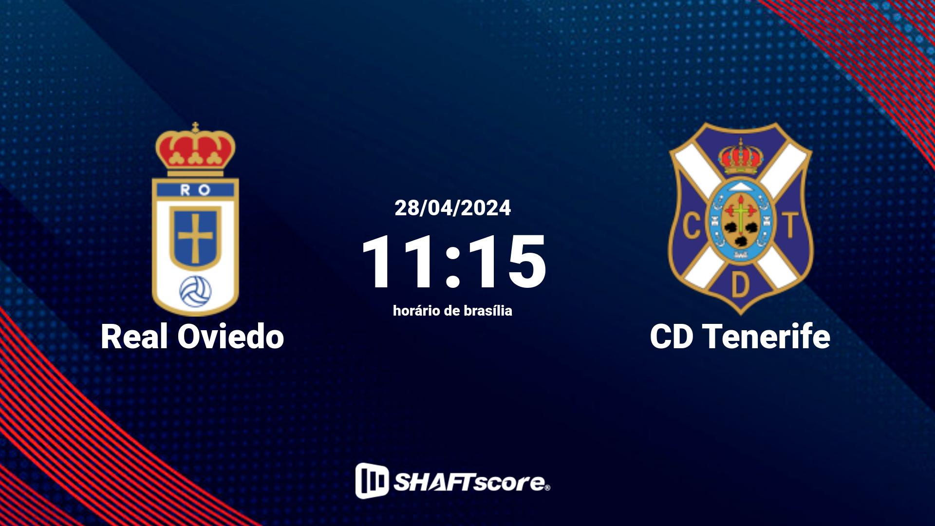 Estatísticas do jogo Real Oviedo vs CD Tenerife 28.04 11:15