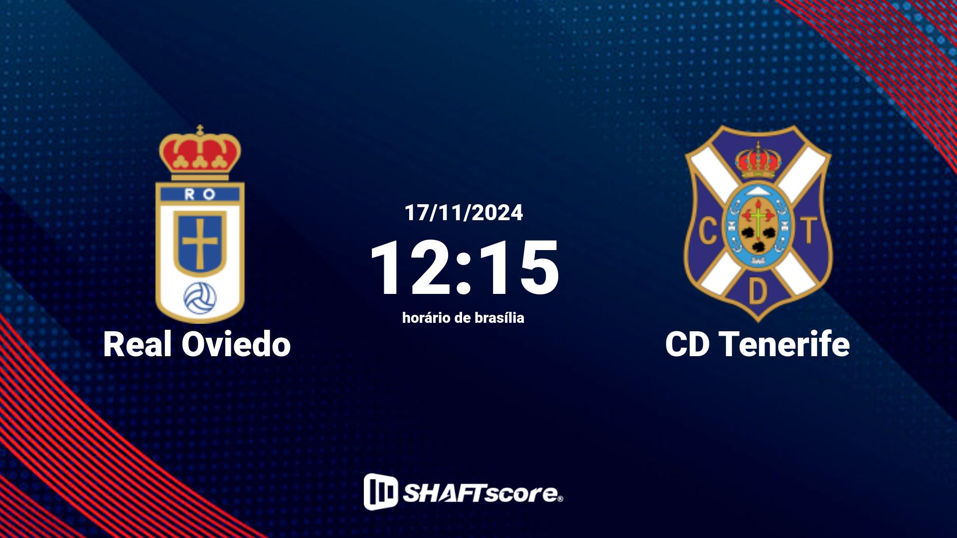 Estatísticas do jogo Real Oviedo vs CD Tenerife 17.11 12:15