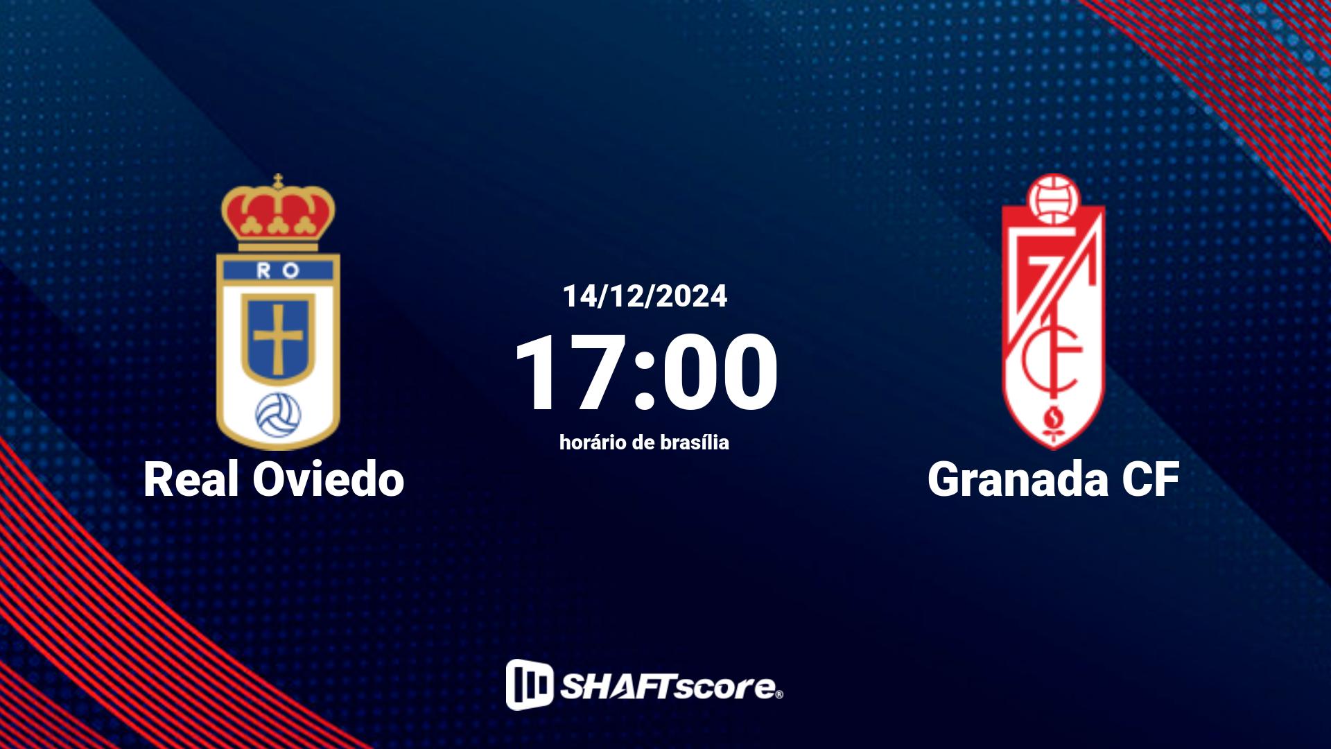 Estatísticas do jogo Real Oviedo vs Granada CF 14.12 17:00