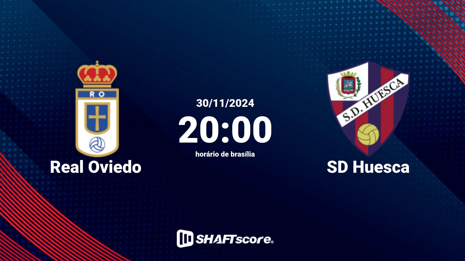 Estatísticas do jogo Real Oviedo vs SD Huesca 30.11 20:00