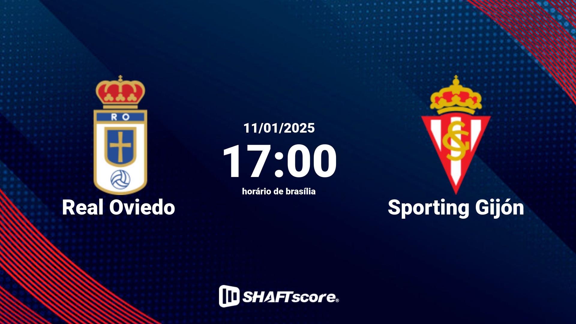 Estatísticas do jogo Real Oviedo vs Sporting Gijón 11.01 17:00