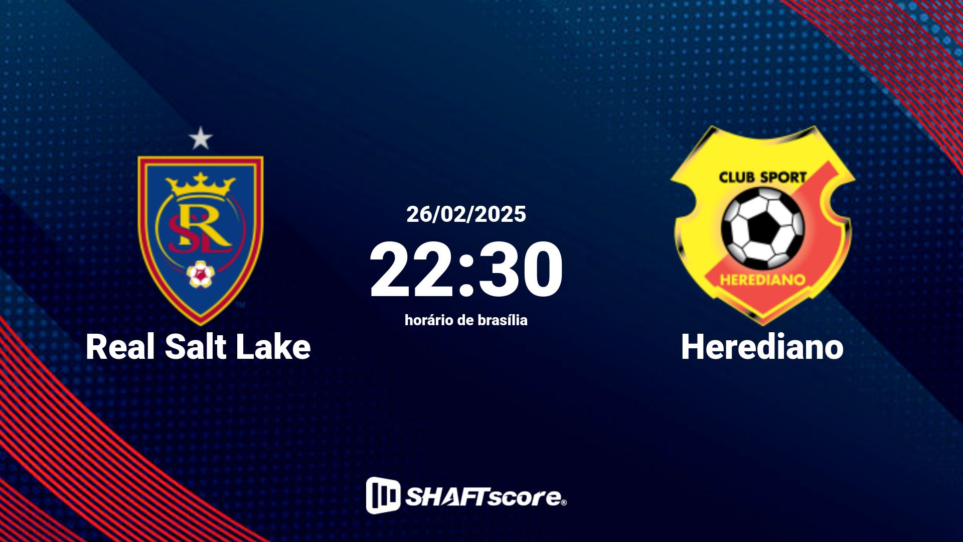 Estatísticas do jogo Real Salt Lake vs Herediano 26.02 22:30