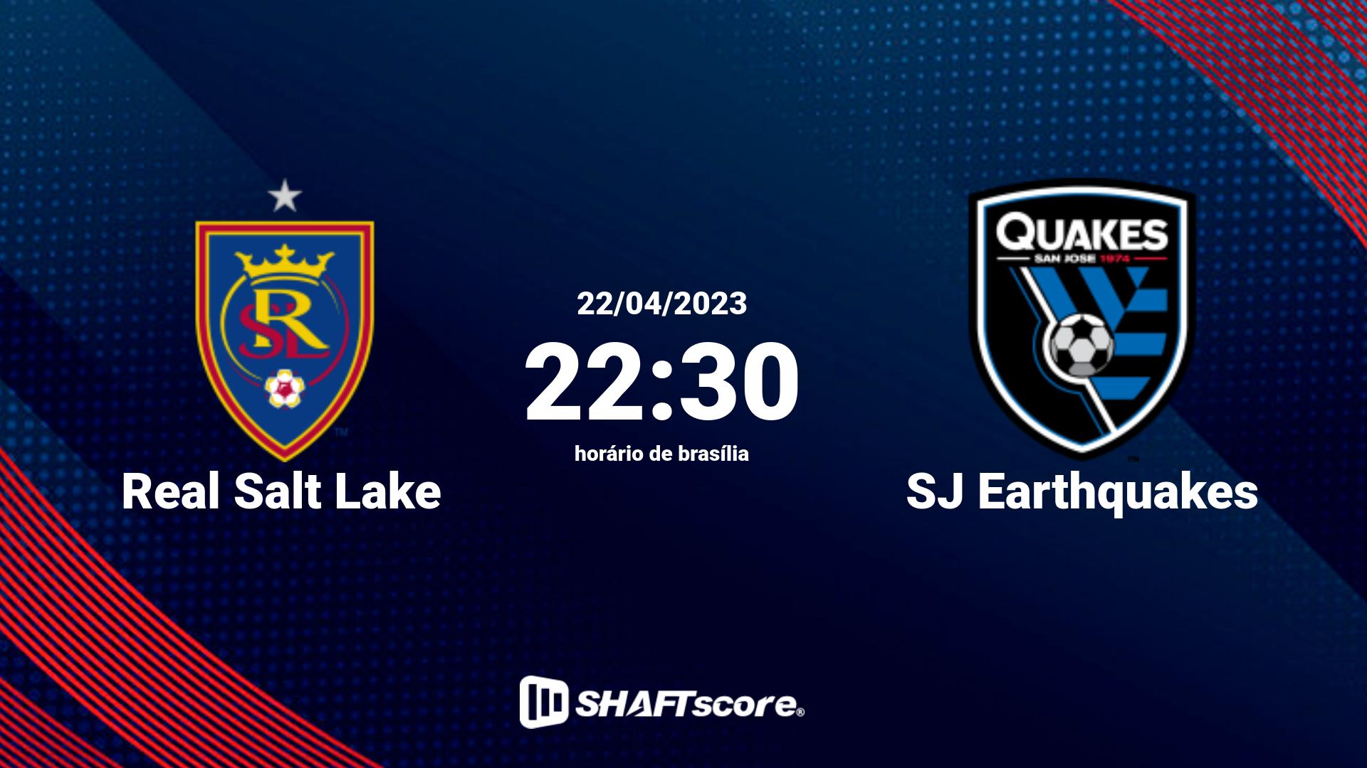 Estatísticas do jogo Real Salt Lake vs SJ Earthquakes 22.04 22:30