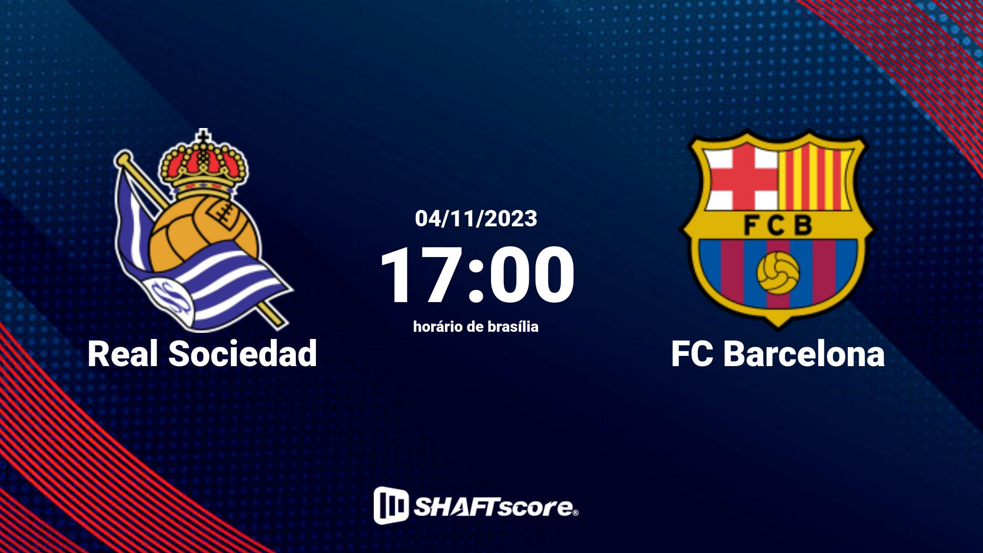 Estatísticas do jogo Real Sociedad vs FC Barcelona 04.11 17:00