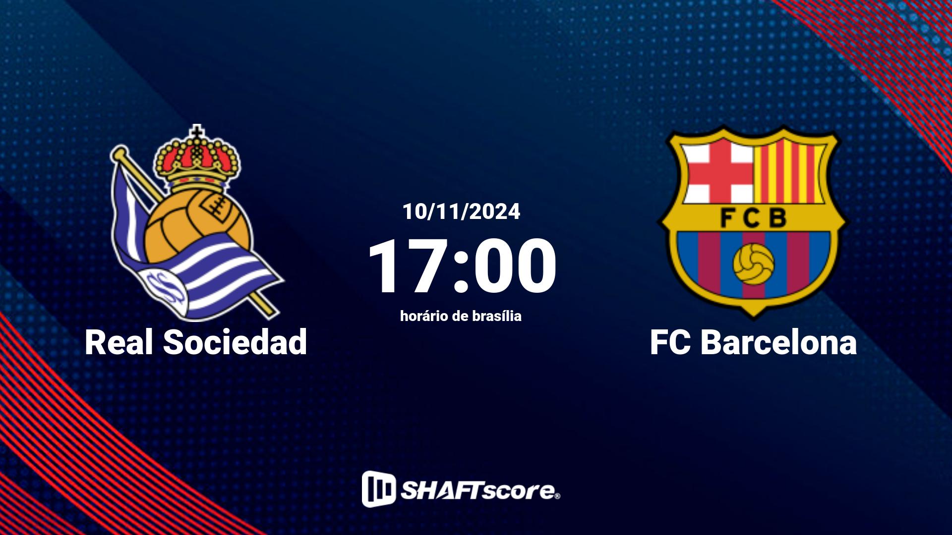 Estatísticas do jogo Real Sociedad vs FC Barcelona 10.11 17:00