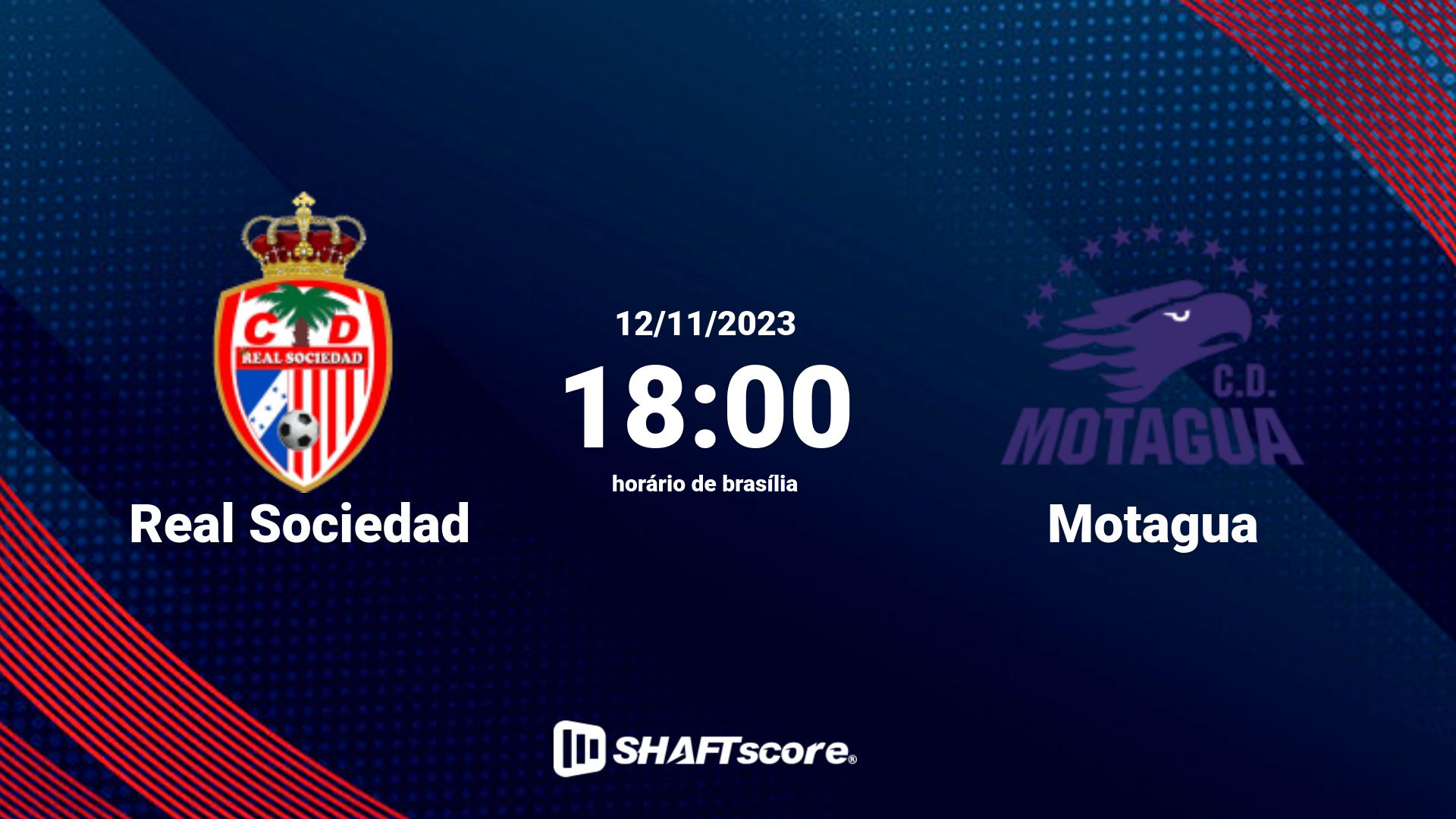 Estatísticas do jogo Real Sociedad vs Motagua 12.11 18:00