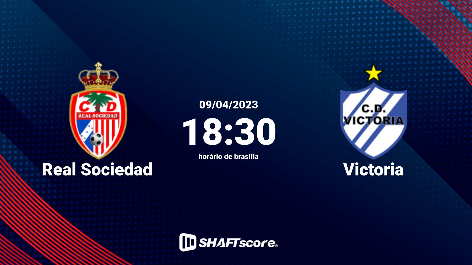 Estatísticas do jogo Real Sociedad vs Victoria 09.04 18:30