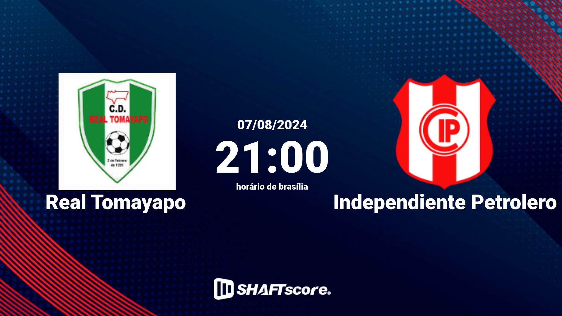 Estatísticas do jogo Real Tomayapo vs Independiente Petrolero 07.08 21:00