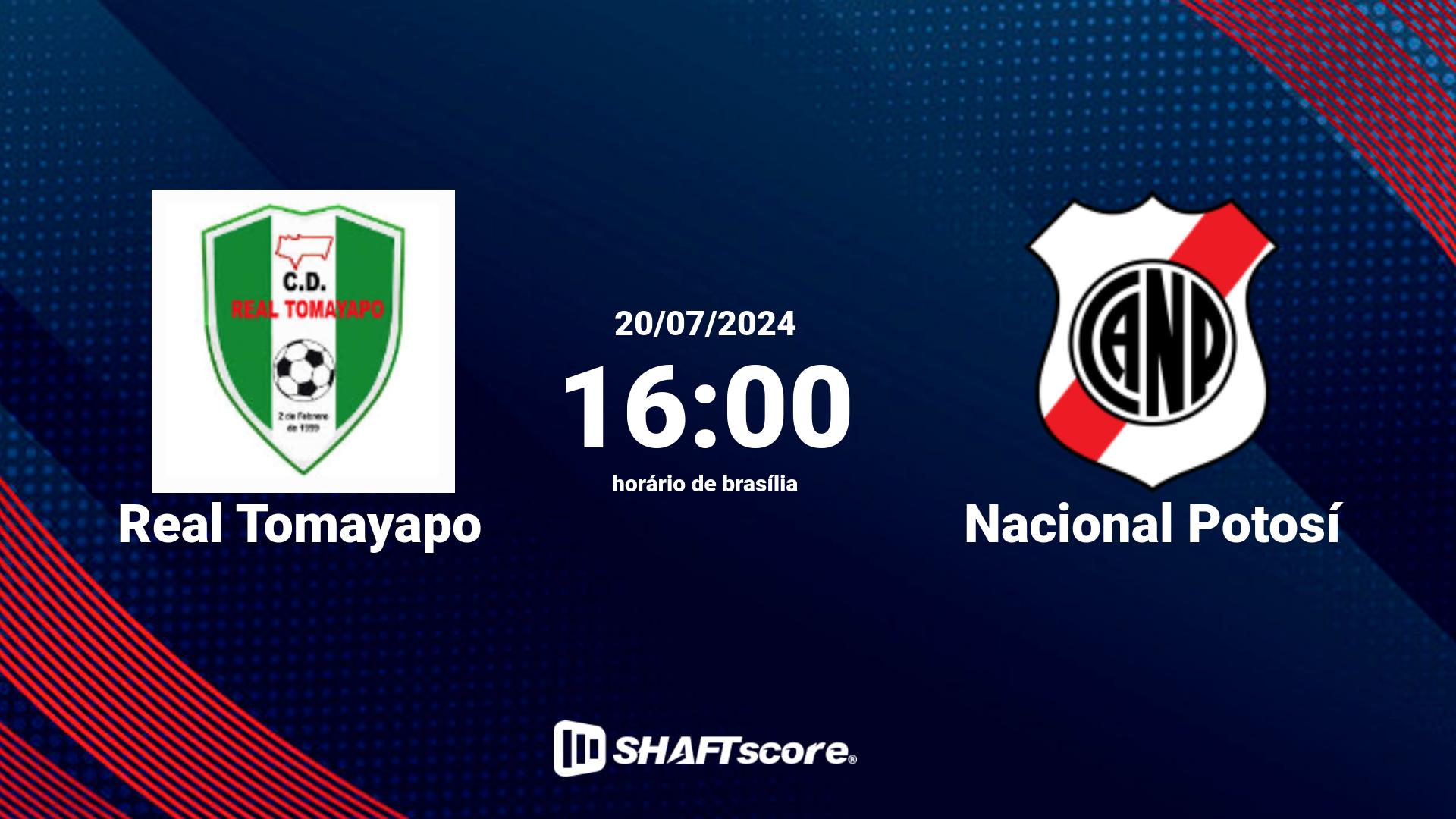 Estatísticas do jogo Real Tomayapo vs Nacional Potosí 20.07 16:00