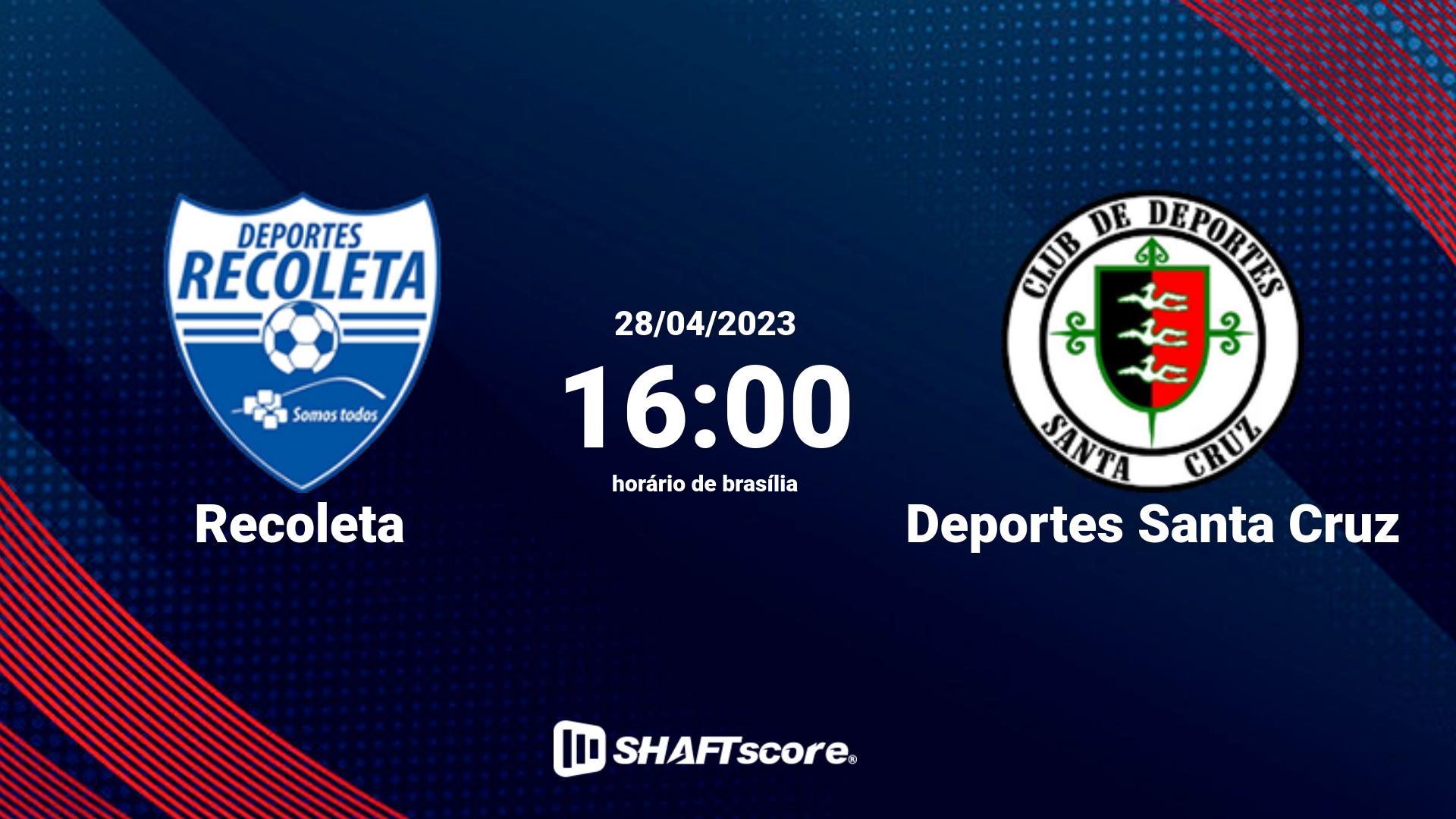 Estatísticas do jogo Recoleta vs Deportes Santa Cruz 28.04 16:00