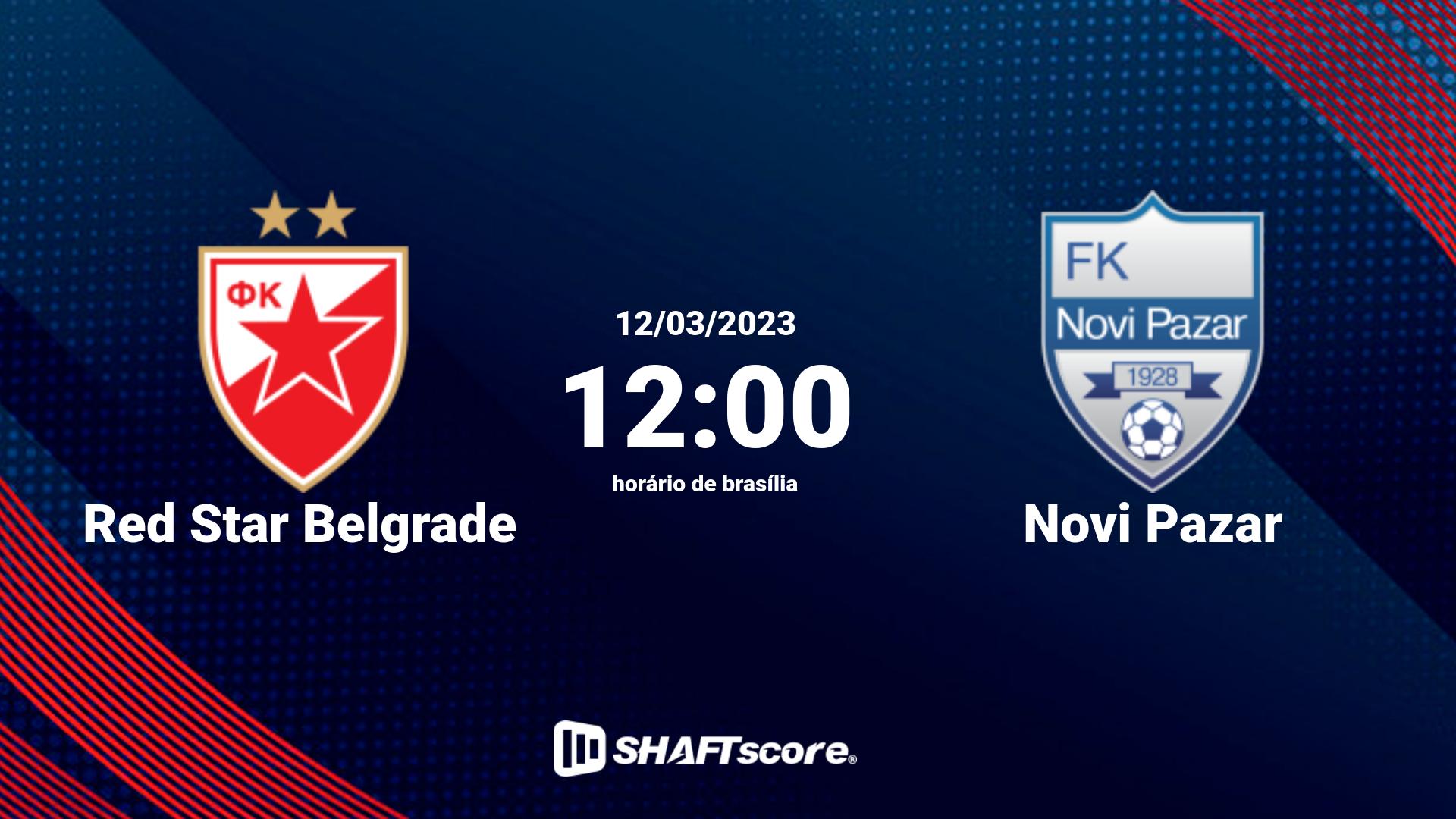 Estatísticas do jogo Red Star Belgrade vs Novi Pazar 12.03 12:00