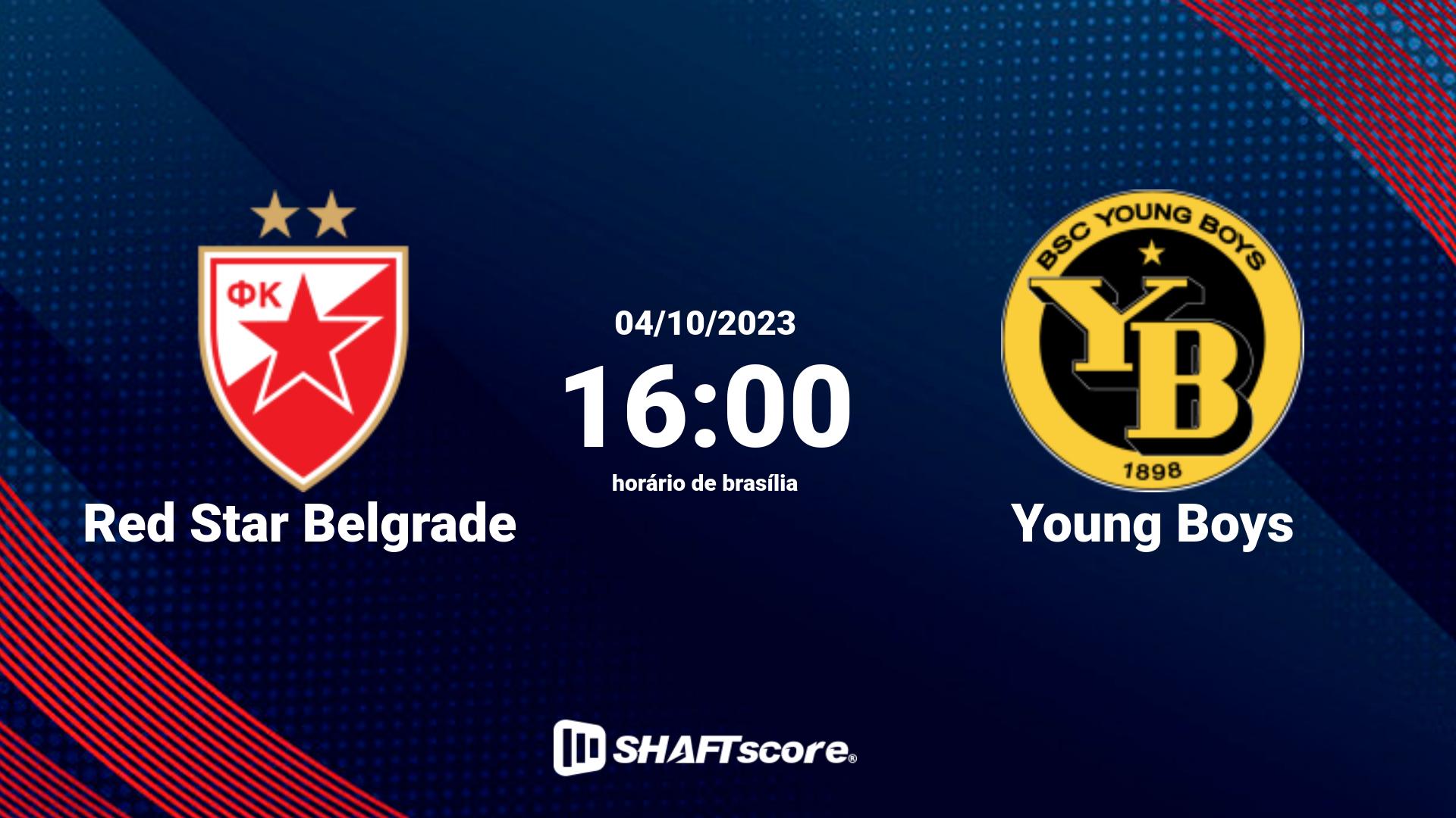 Estatísticas do jogo Red Star Belgrade vs Young Boys 04.10 16:00