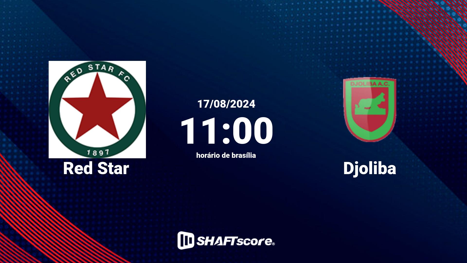 Estatísticas do jogo Red Star vs Djoliba 17.08 11:00