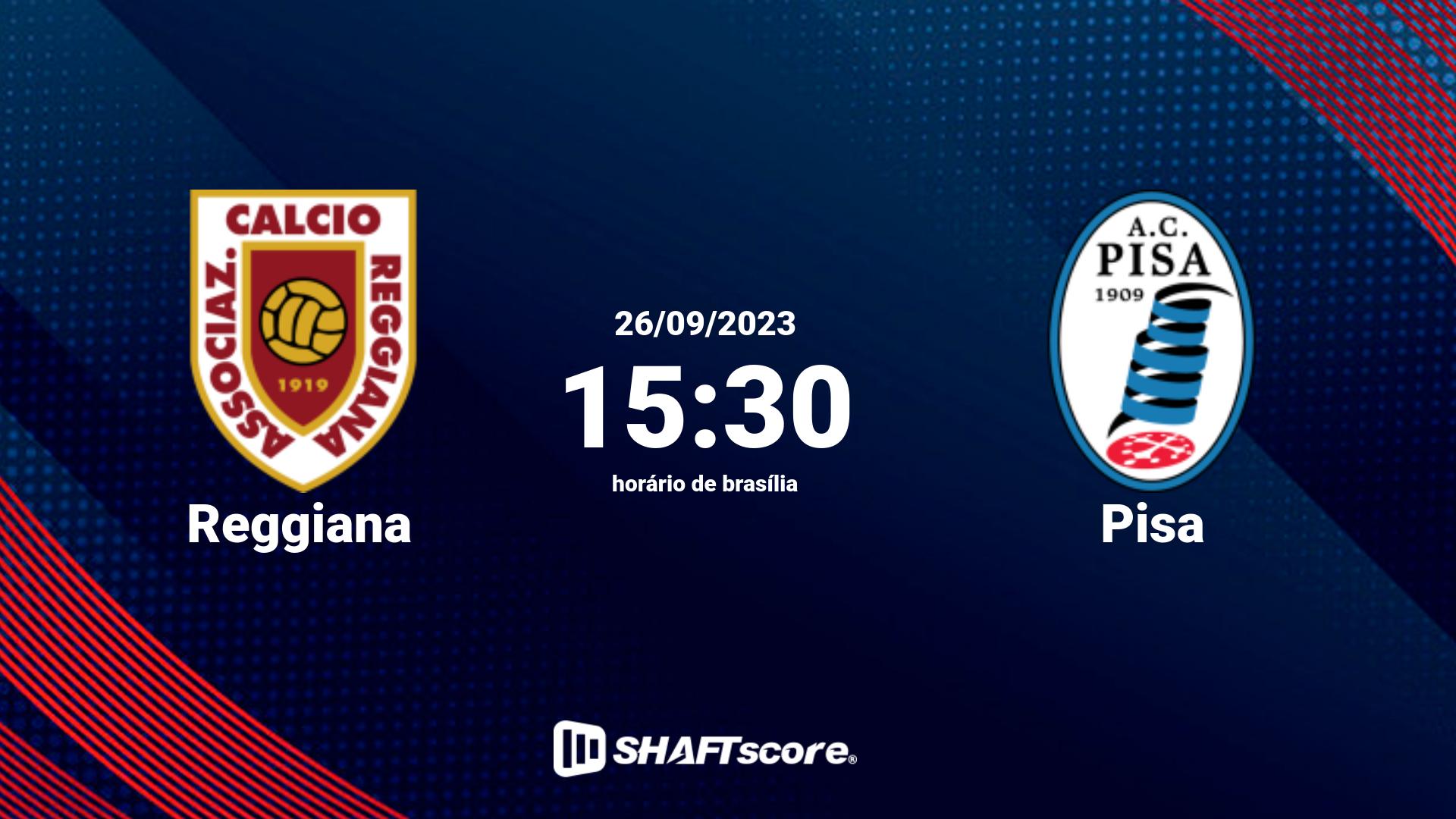 Estatísticas do jogo Reggiana vs Pisa 26.09 15:30