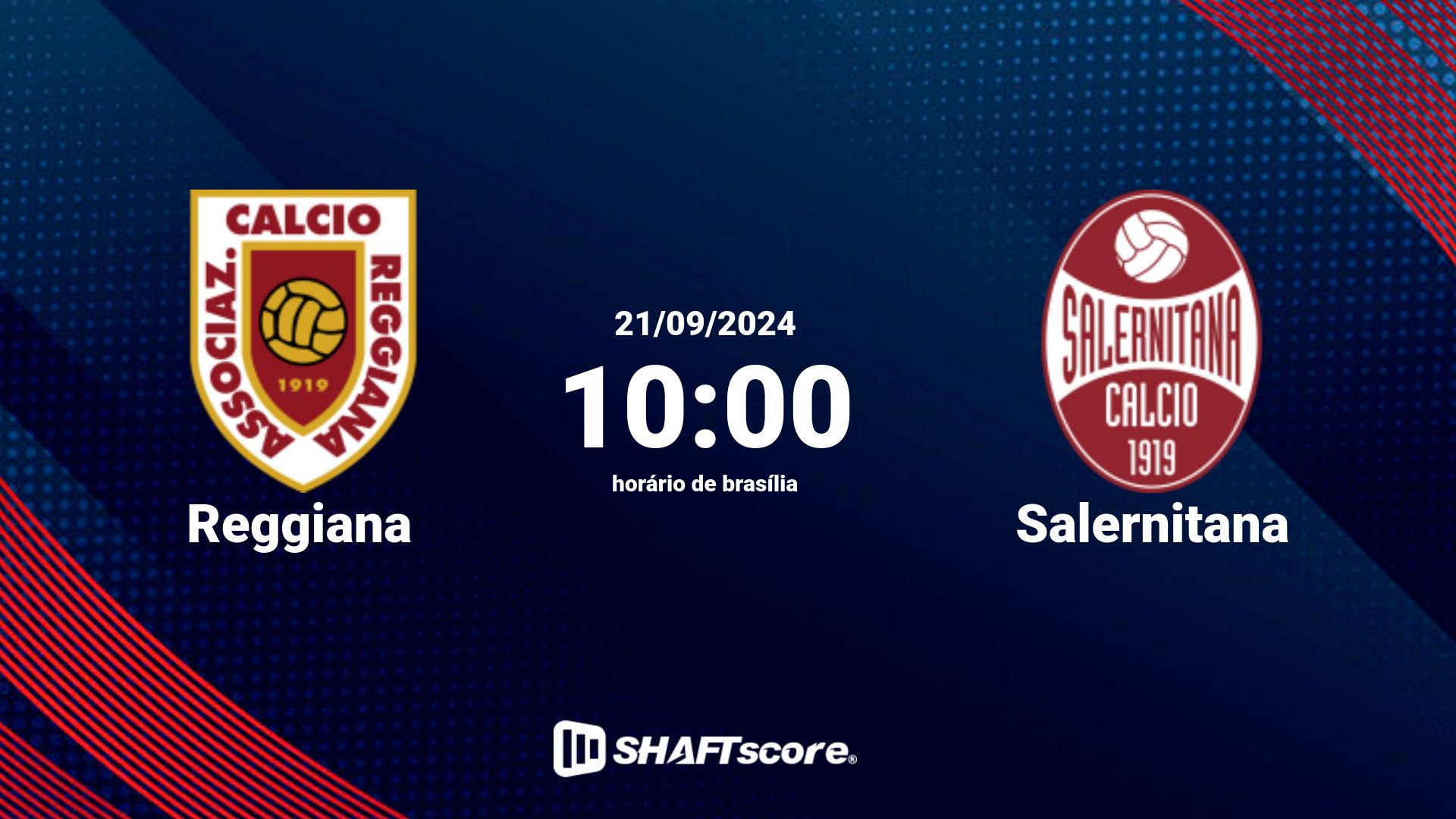 Estatísticas do jogo Reggiana vs Salernitana 21.09 10:00