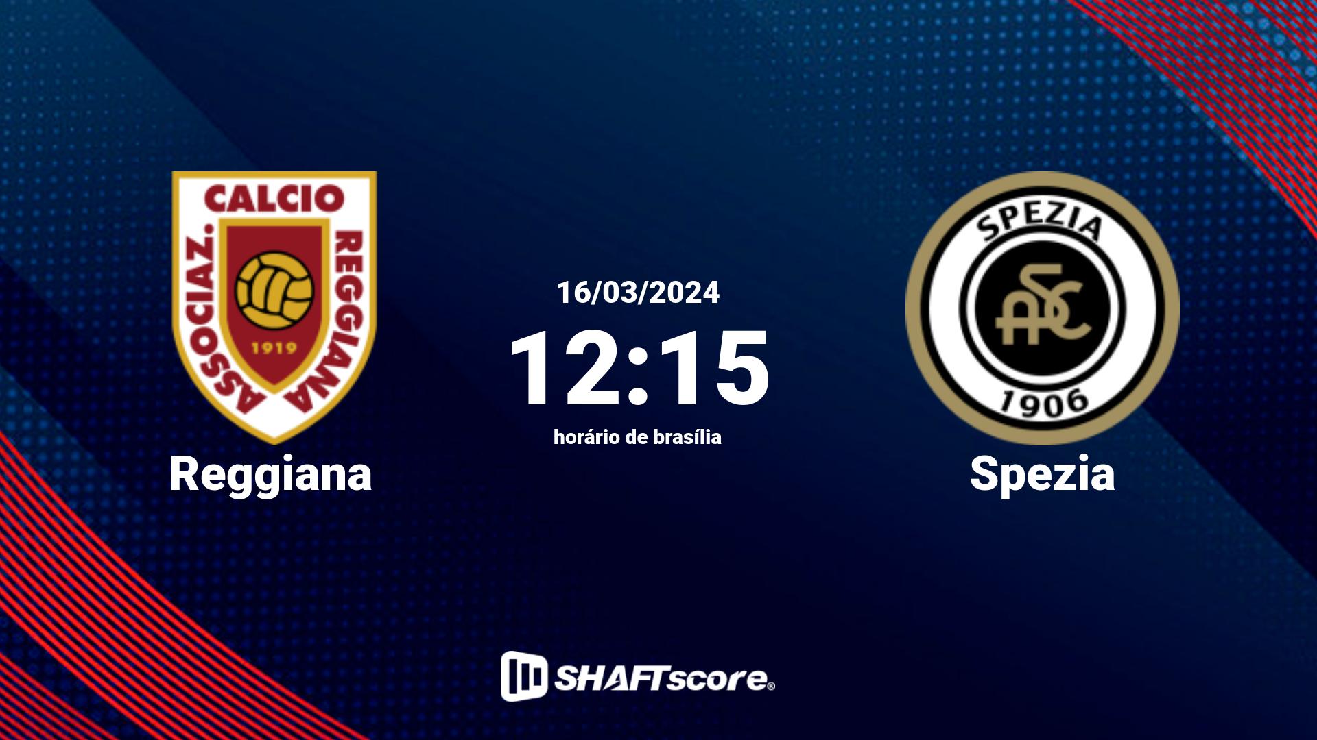 Estatísticas do jogo Reggiana vs Spezia 16.03 12:15