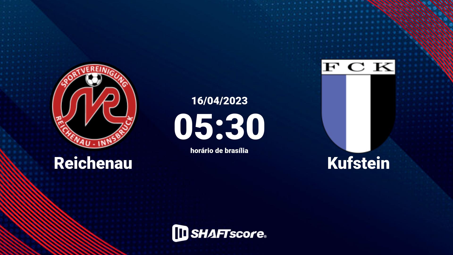 Estatísticas do jogo Reichenau vs Kufstein 16.04 05:30