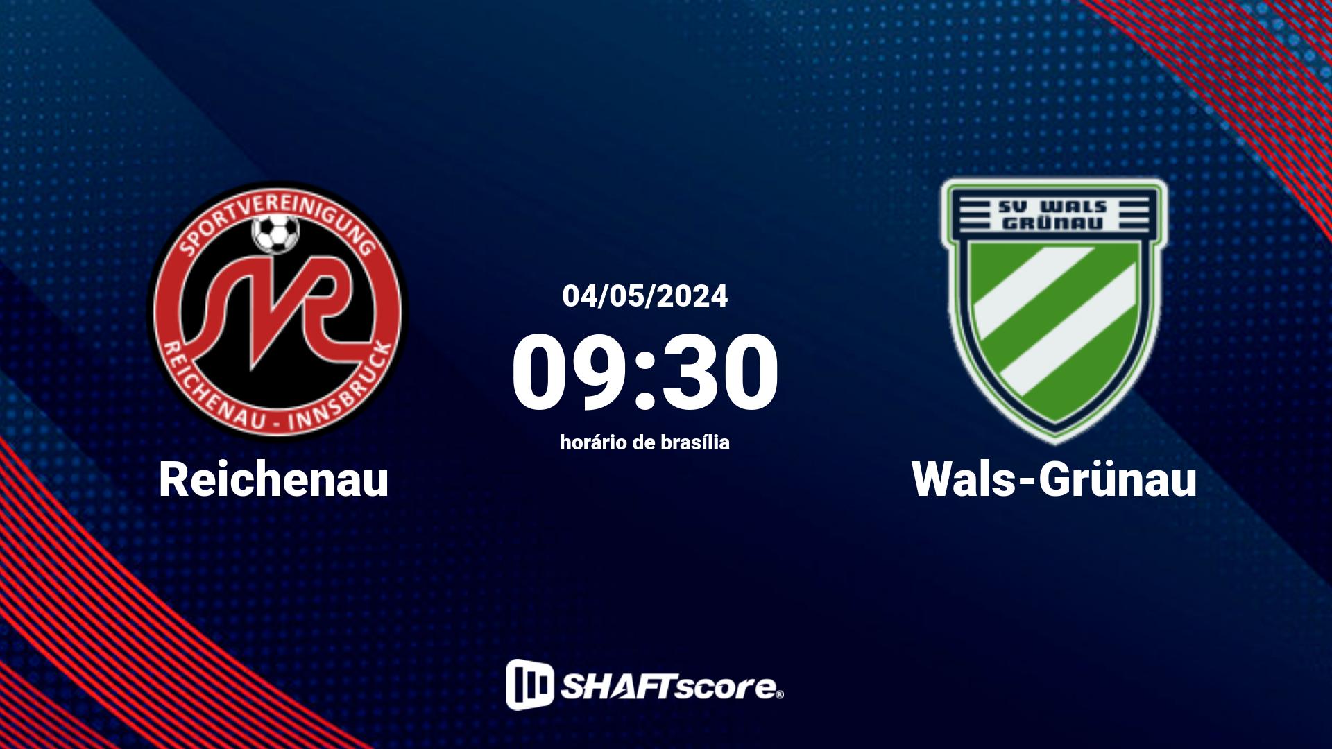 Estatísticas do jogo Reichenau vs Wals-Grünau 04.05 09:30