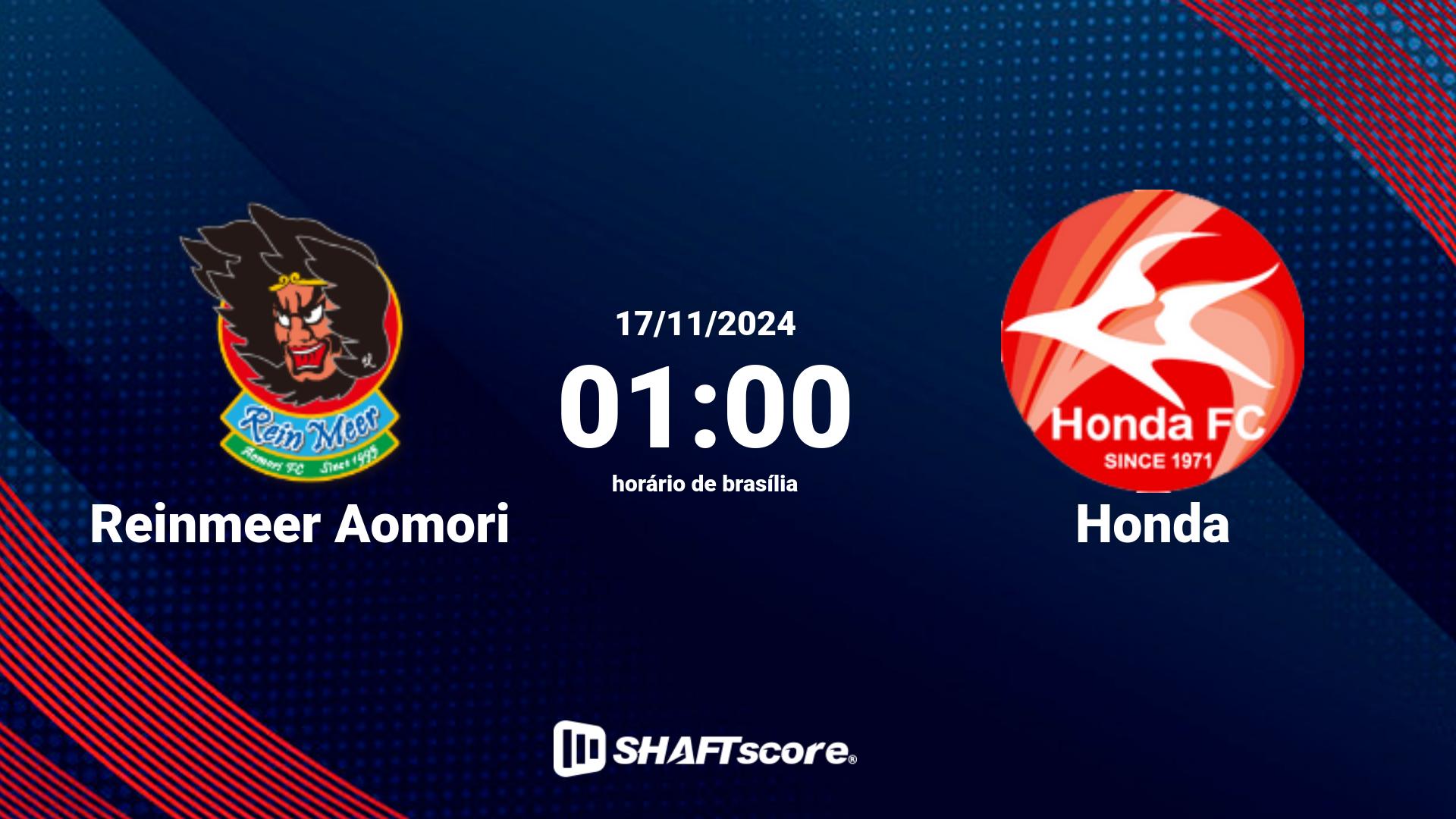 Estatísticas do jogo Reinmeer Aomori vs Honda 17.11 01:00