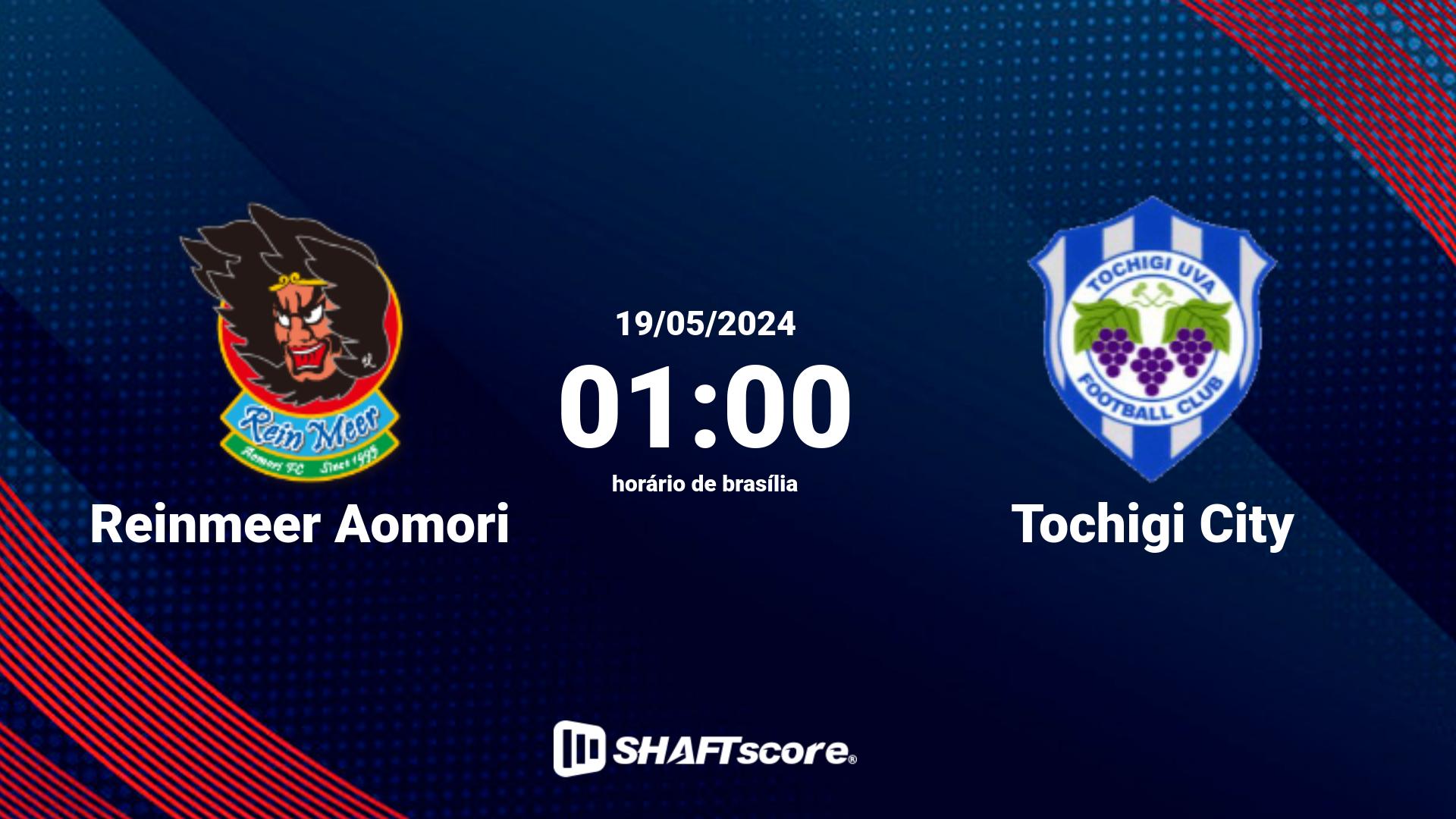 Estatísticas do jogo Reinmeer Aomori vs Tochigi City 19.05 01:00