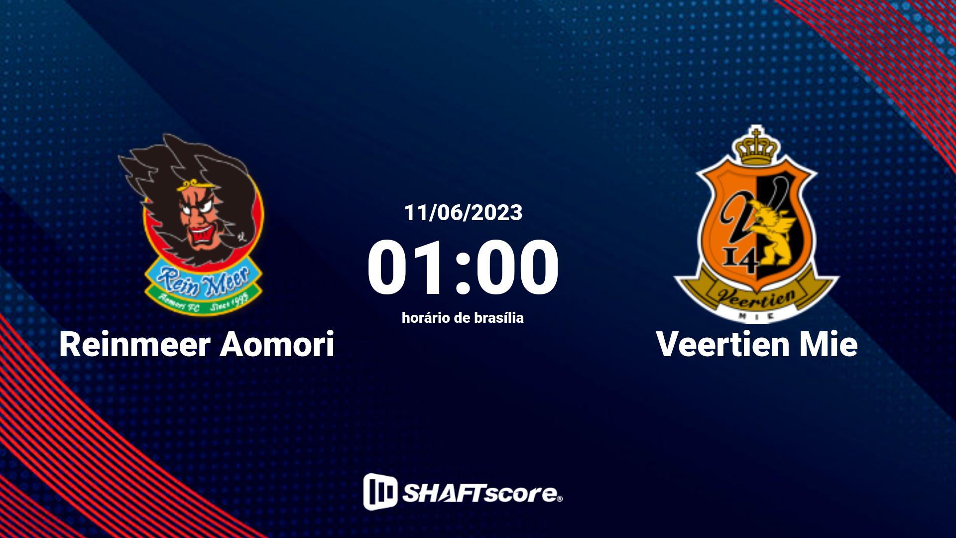 Estatísticas do jogo Reinmeer Aomori vs Veertien Mie 11.06 01:00