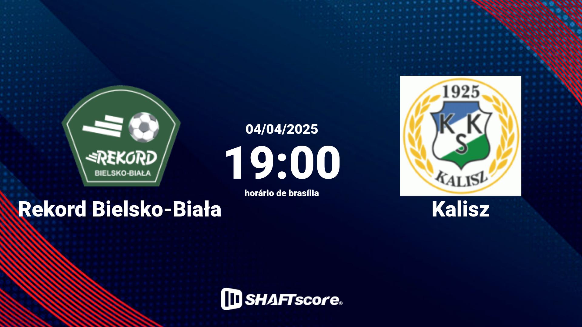 Estatísticas do jogo Rekord Bielsko-Biała vs Kalisz 04.04 19:00