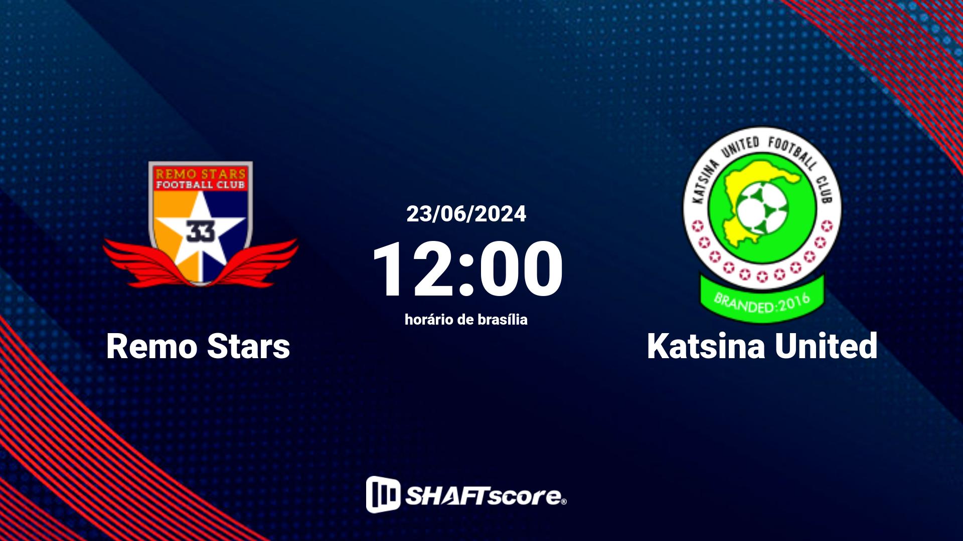 Estatísticas do jogo Remo Stars vs Katsina United 23.06 12:00