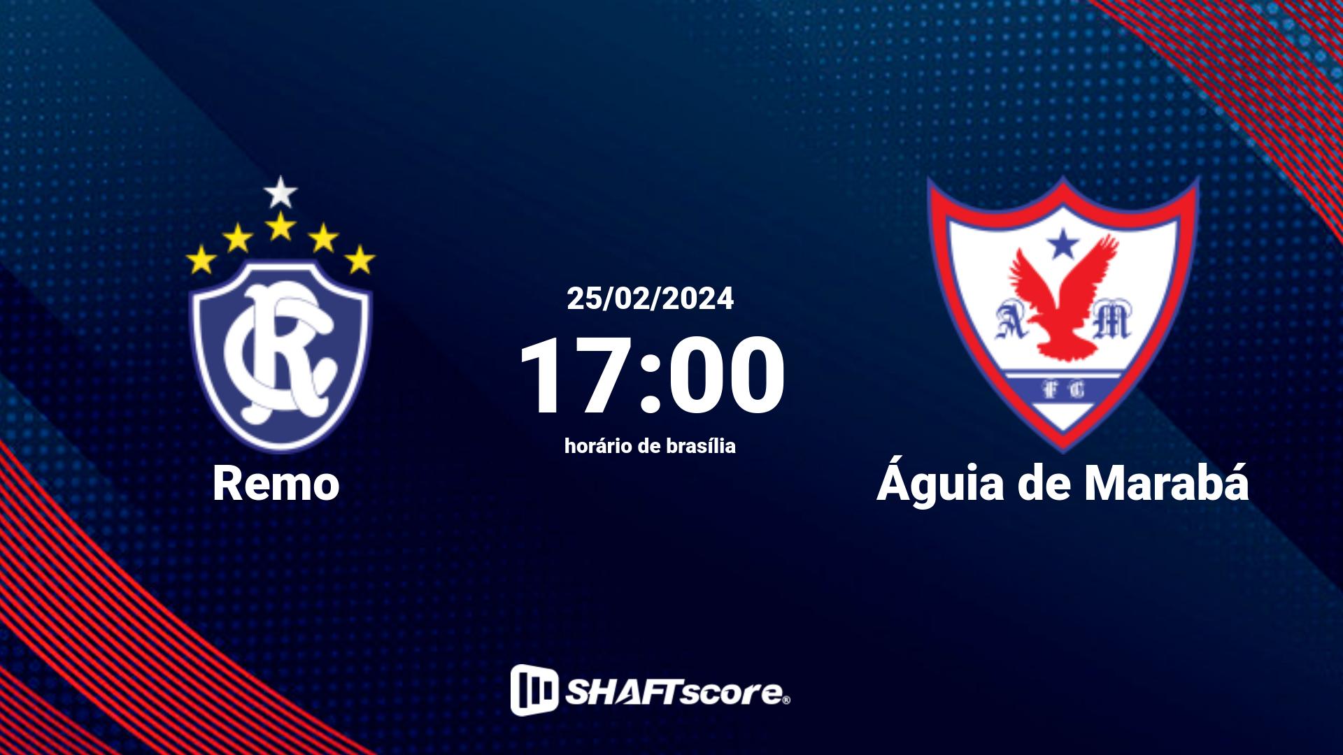 Estatísticas do jogo Remo vs Águia de Marabá 25.02 17:00