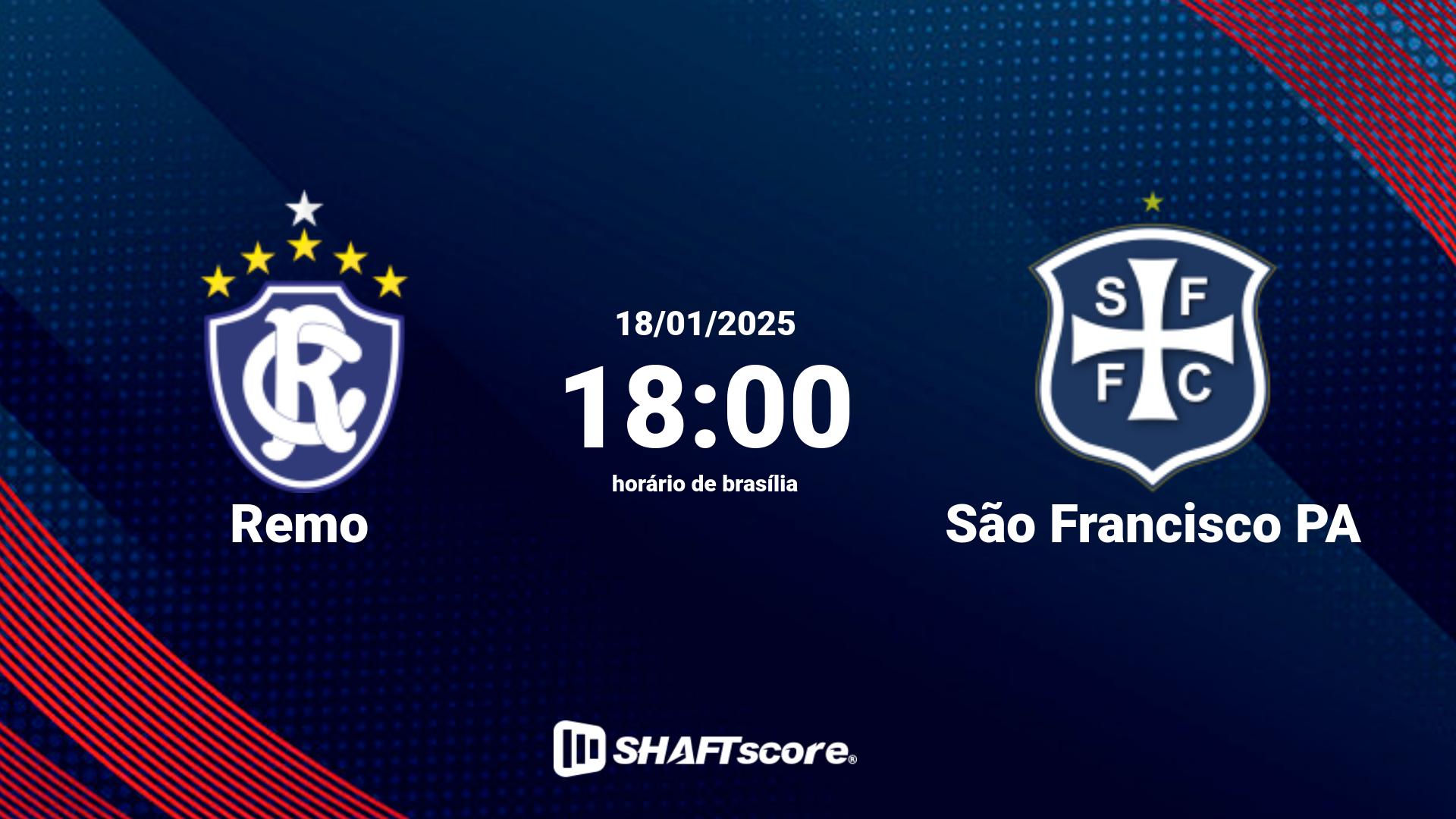 Estatísticas do jogo Remo vs São Francisco PA 18.01 18:00