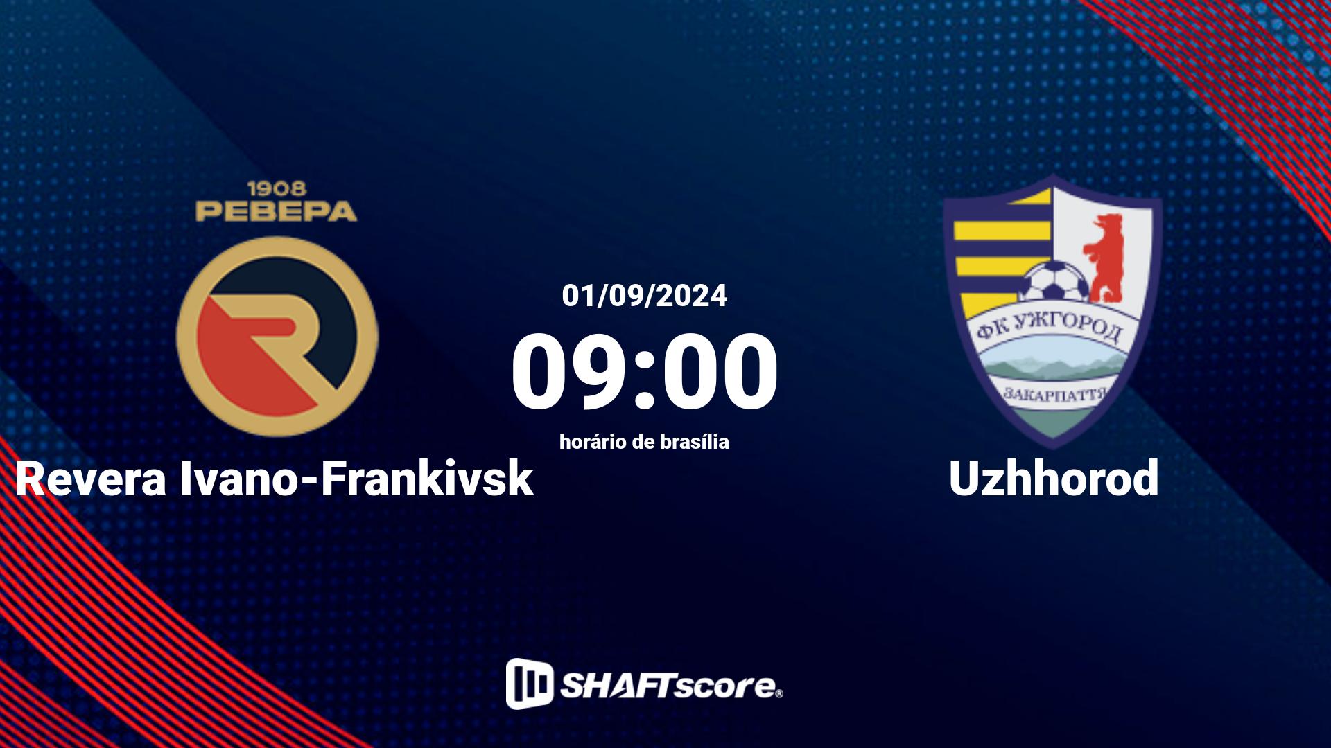 Estatísticas do jogo Revera Ivano-Frankivsk vs Uzhhorod 01.09 09:00