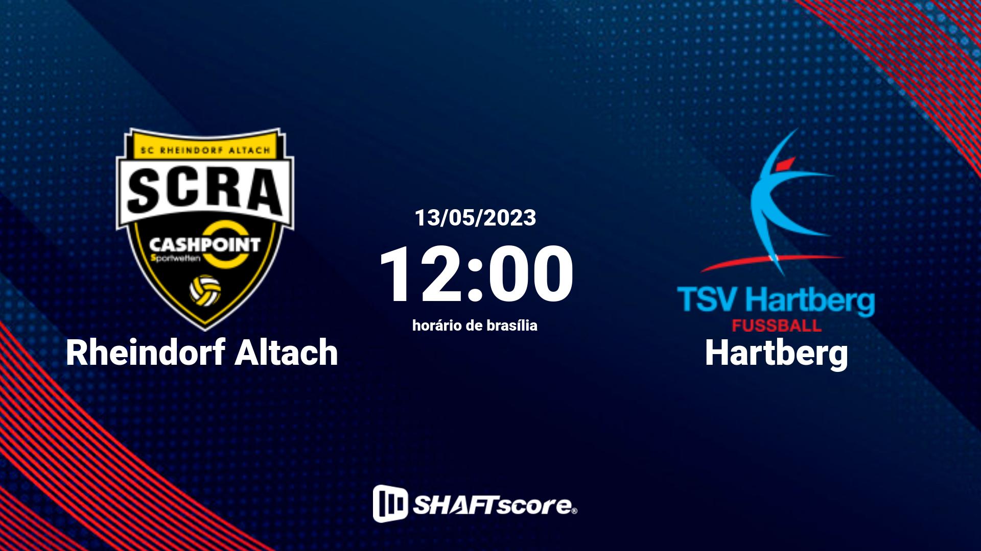 Estatísticas do jogo Rheindorf Altach vs Hartberg 13.05 12:00