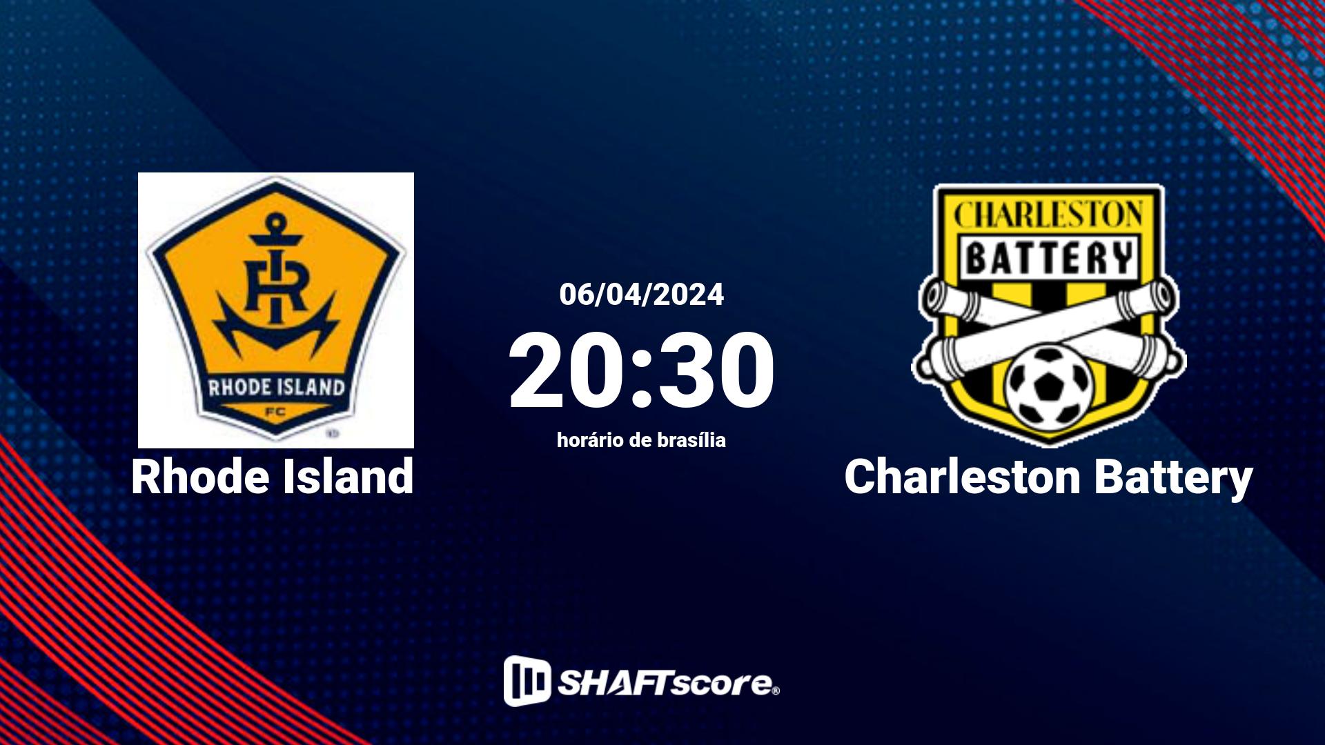 Estatísticas do jogo Rhode Island vs Charleston Battery 06.04 20:30