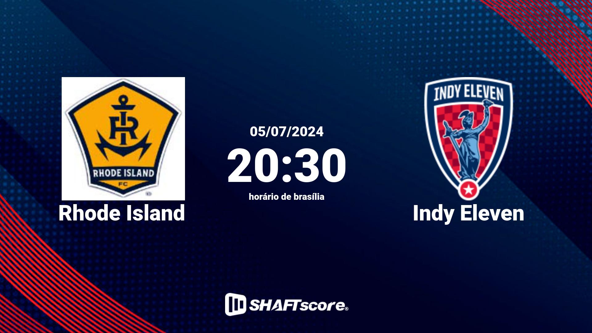 Estatísticas do jogo Rhode Island vs Indy Eleven 05.07 20:30