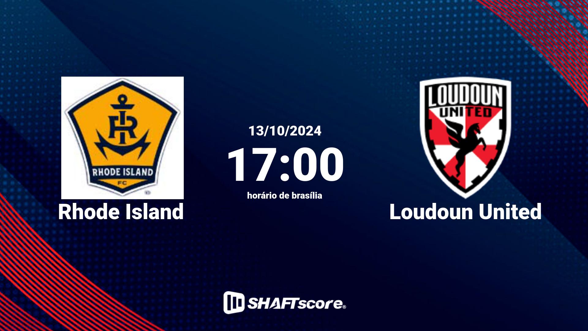 Estatísticas do jogo Rhode Island vs Loudoun United 13.10 17:00