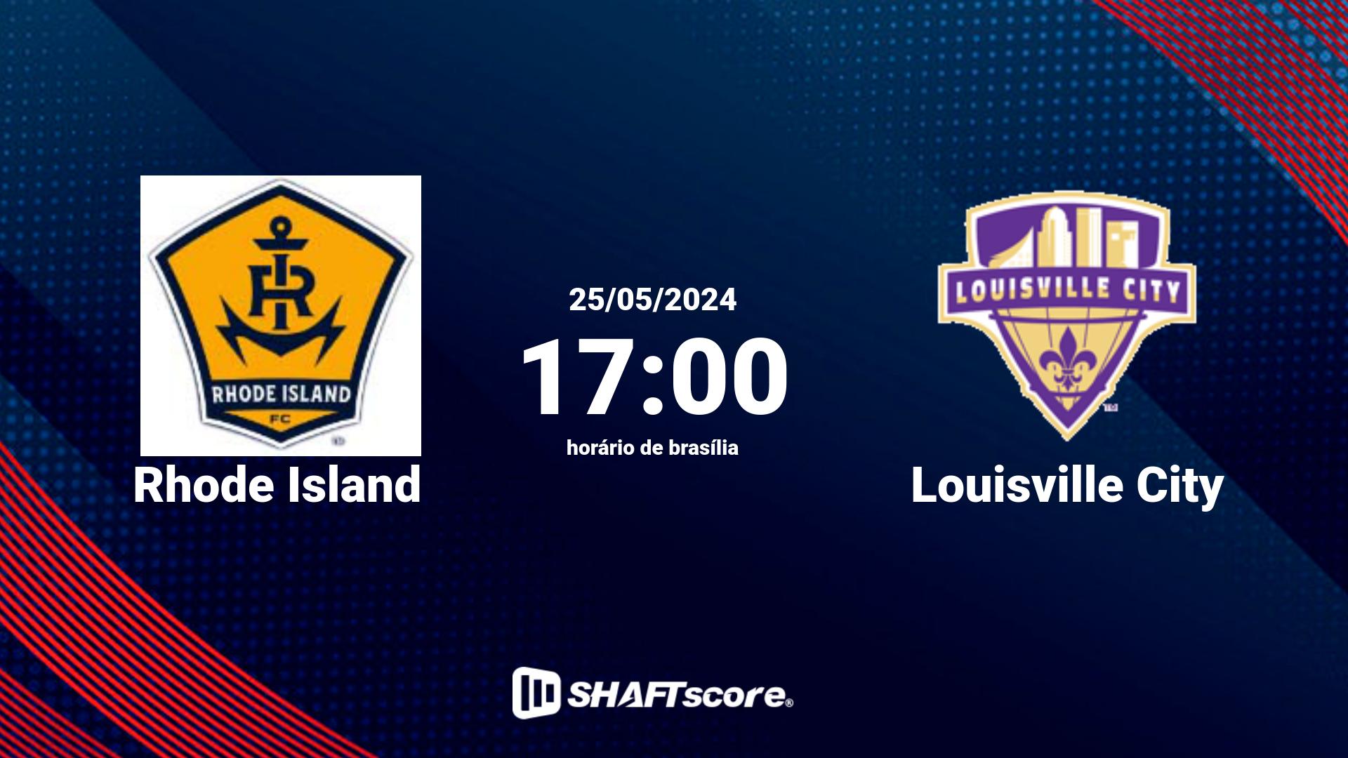 Estatísticas do jogo Rhode Island vs Louisville City 25.05 17:00