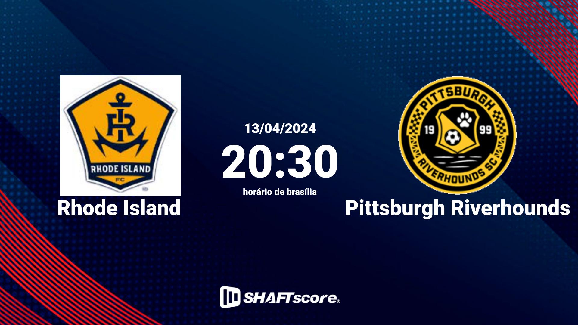 Estatísticas do jogo Rhode Island vs Pittsburgh Riverhounds 13.04 20:30