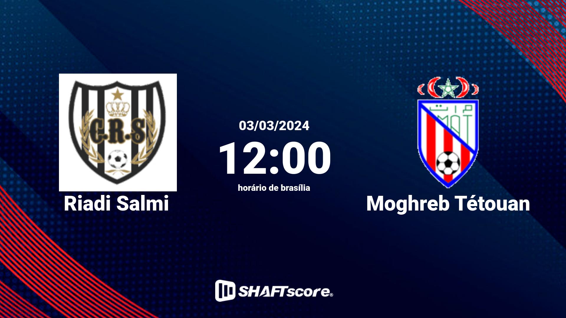 Estatísticas do jogo Riadi Salmi vs Moghreb Tétouan 03.03 12:00